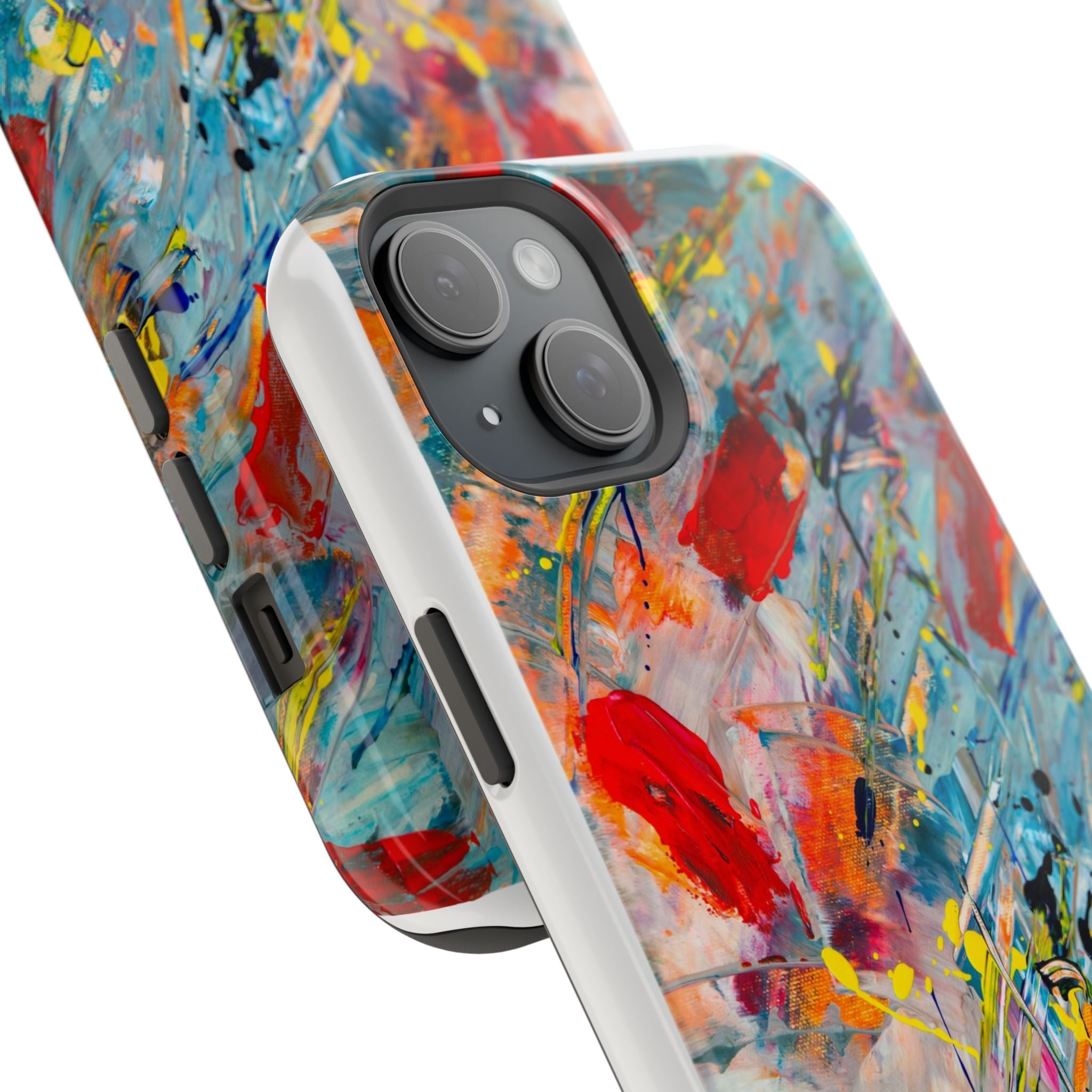 Vibrant Magnetic Phone Cases for Art Lovers, Colorful Phone Protection, Unique Gift for Creatives, Customizable Tech Cases
