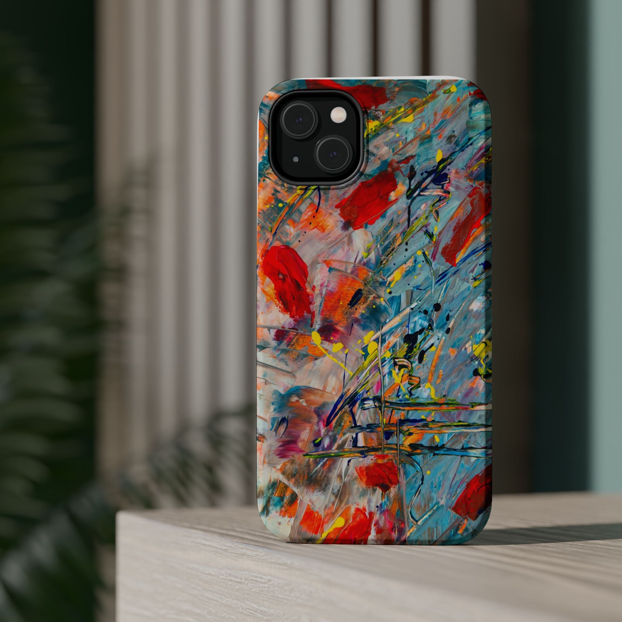 Vibrant Magnetic Phone Cases for Art Lovers, Colorful Phone Protection, Unique Gift for Creatives, Customizable Tech Cases