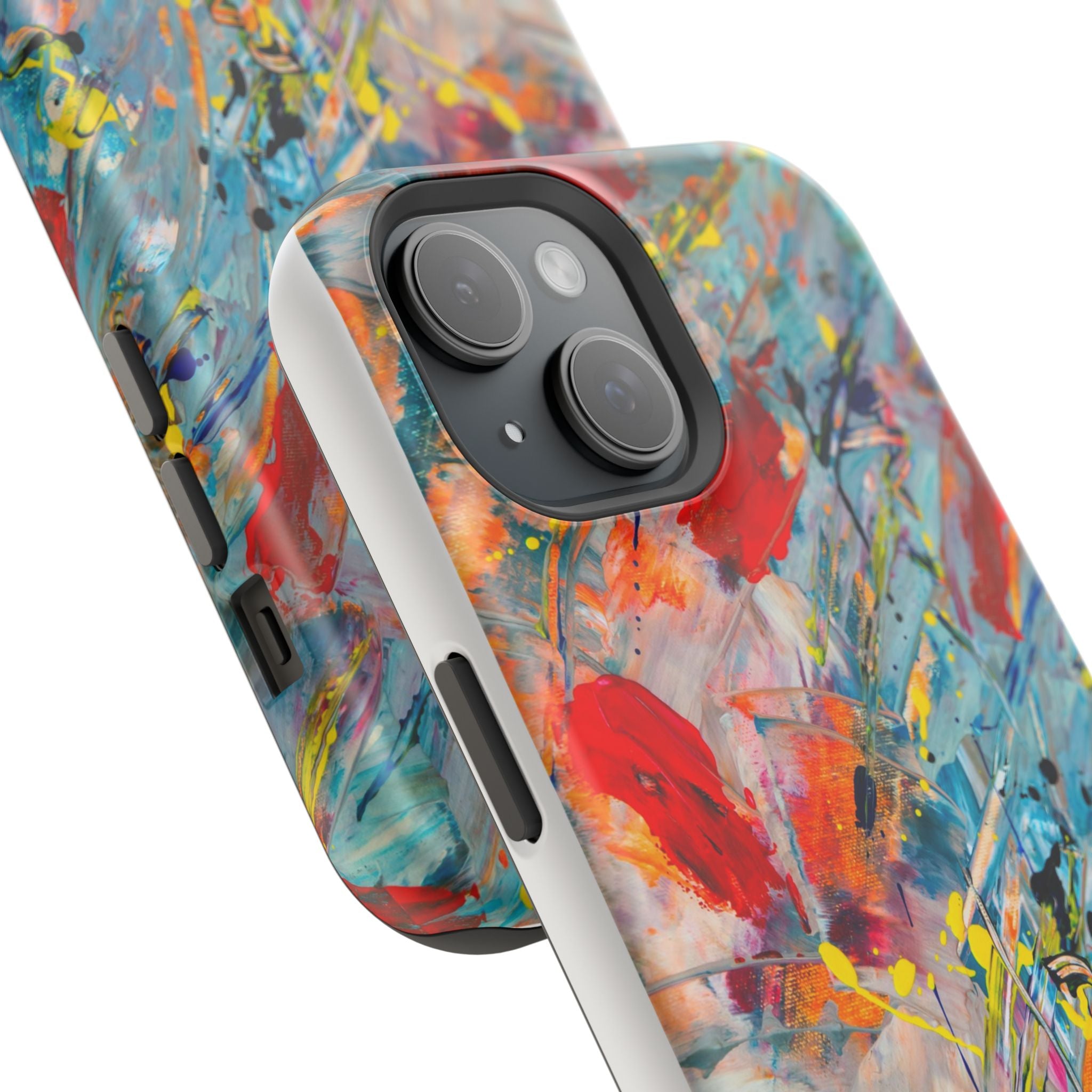 Vibrant Magnetic Phone Cases for Art Lovers, Colorful Phone Protection, Unique Gift for Creatives, Customizable Tech Cases