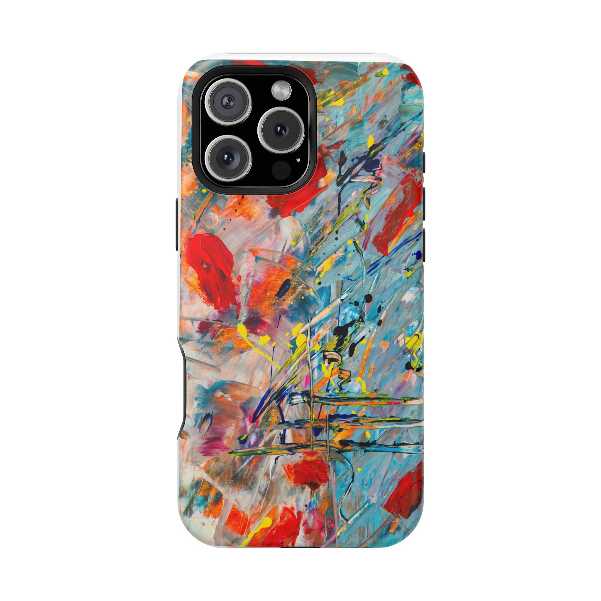 Vibrant Magnetic Phone Cases for Art Lovers, Colorful Phone Protection, Unique Gift for Creatives, Customizable Tech Cases
