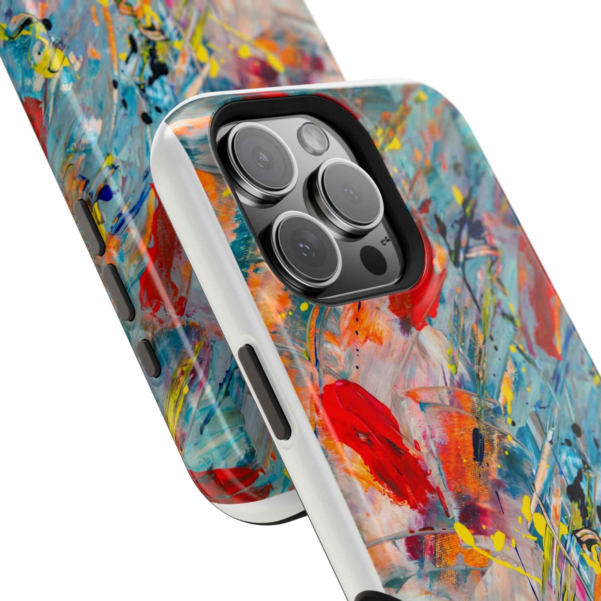 Vibrant Magnetic Phone Cases for Art Lovers, Colorful Phone Protection, Unique Gift for Creatives, Customizable Tech Cases