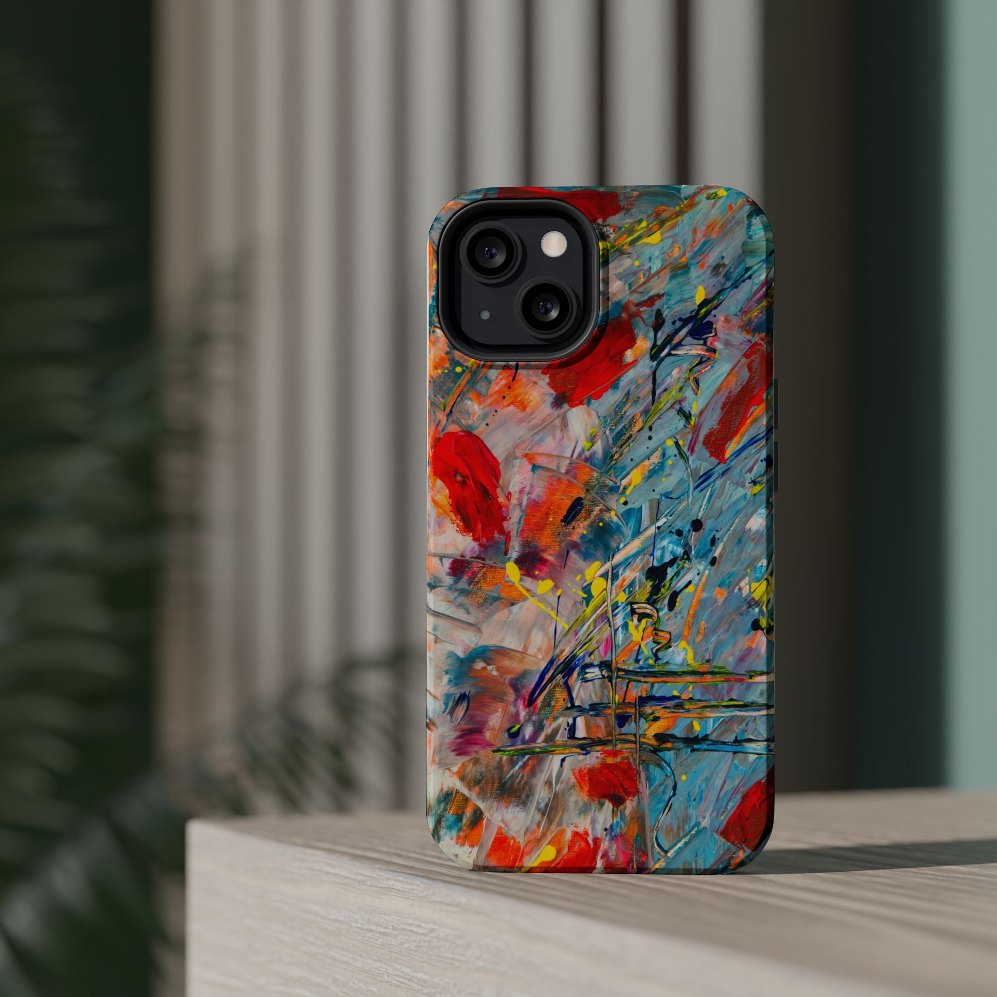 Vibrant Magnetic Phone Cases for Art Lovers, Colorful Phone Protection, Unique Gift for Creatives, Customizable Tech Cases