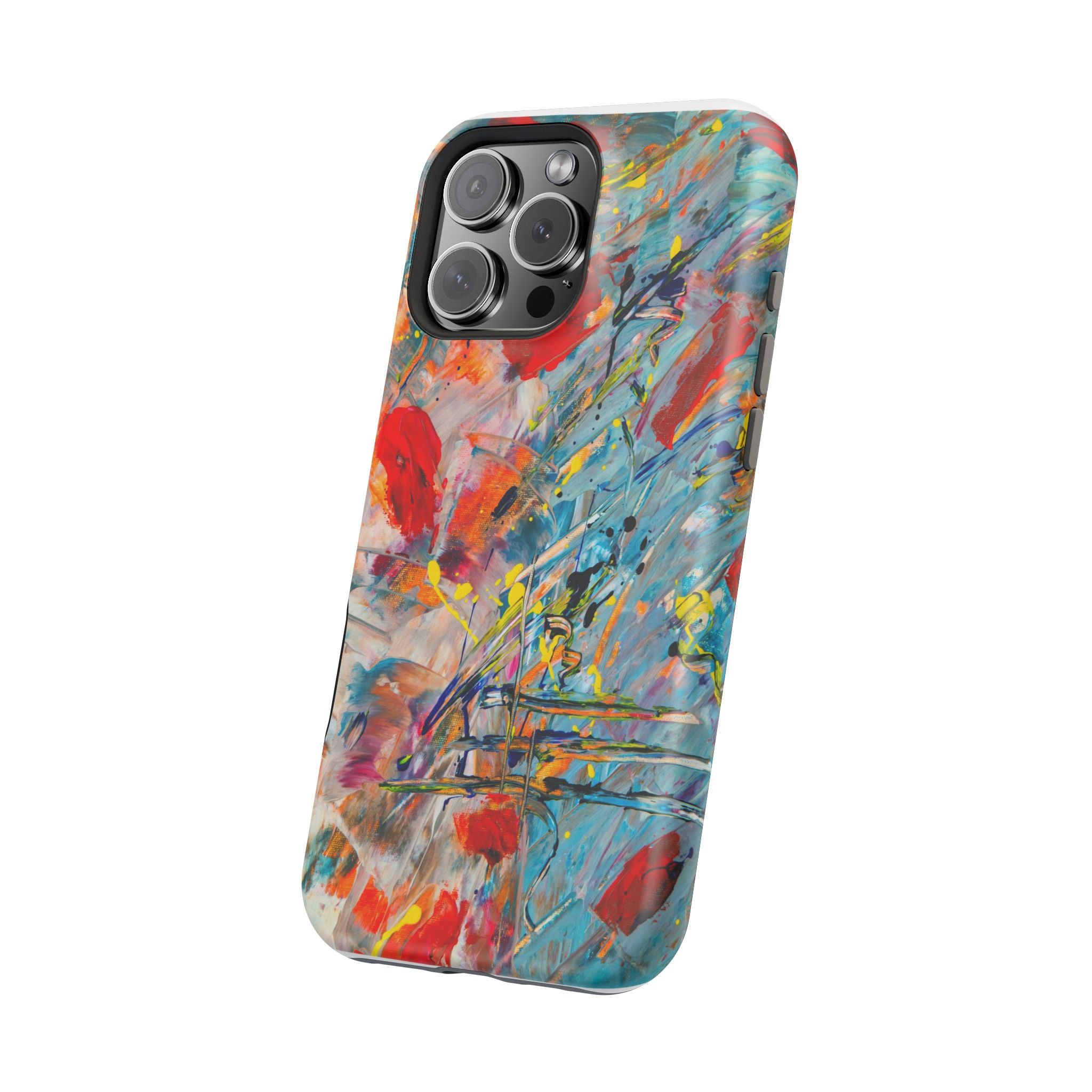 Vibrant Magnetic Phone Cases for Art Lovers, Colorful Phone Protection, Unique Gift for Creatives, Customizable Tech Cases