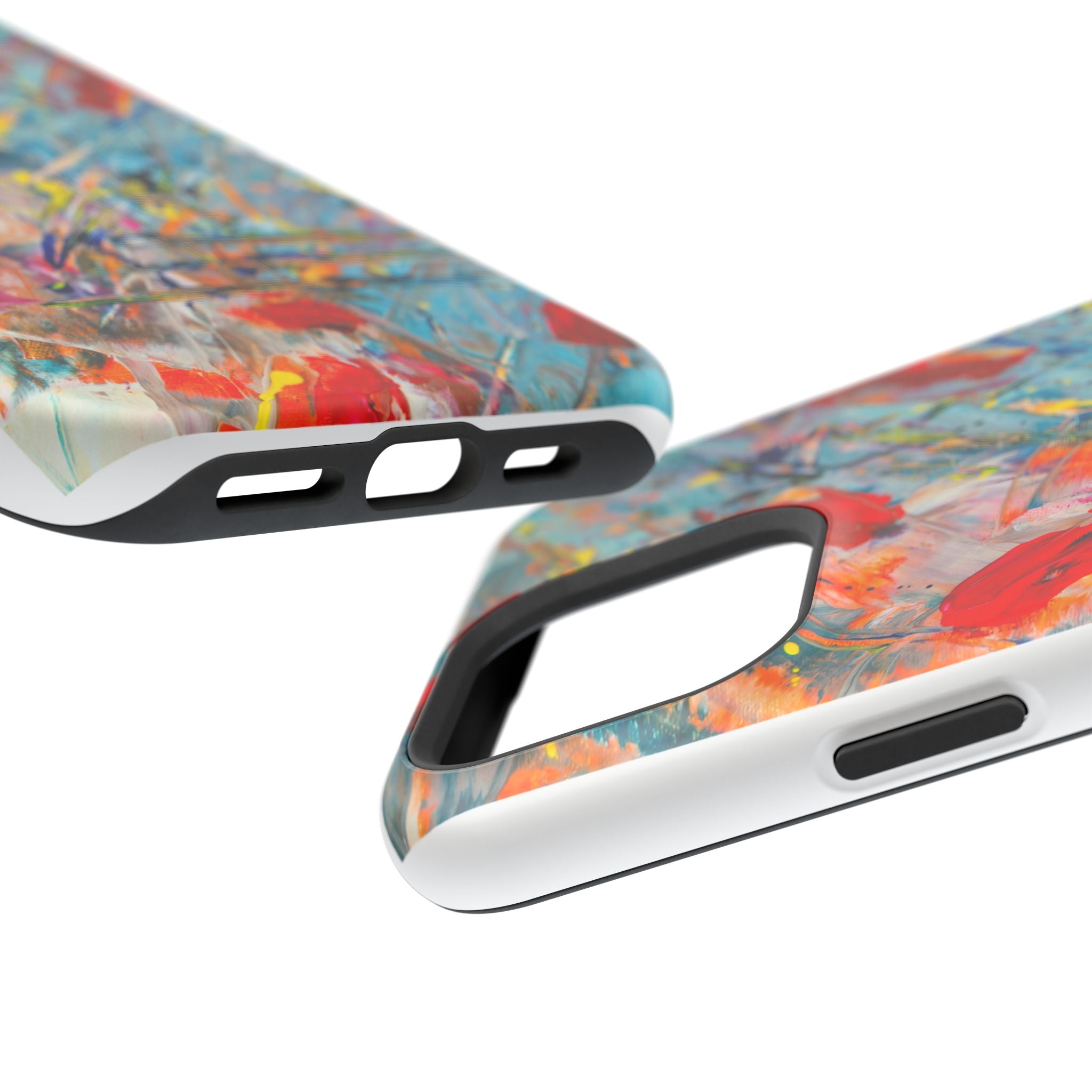 Vibrant Magnetic Phone Cases for Art Lovers, Colorful Phone Protection, Unique Gift for Creatives, Customizable Tech Cases