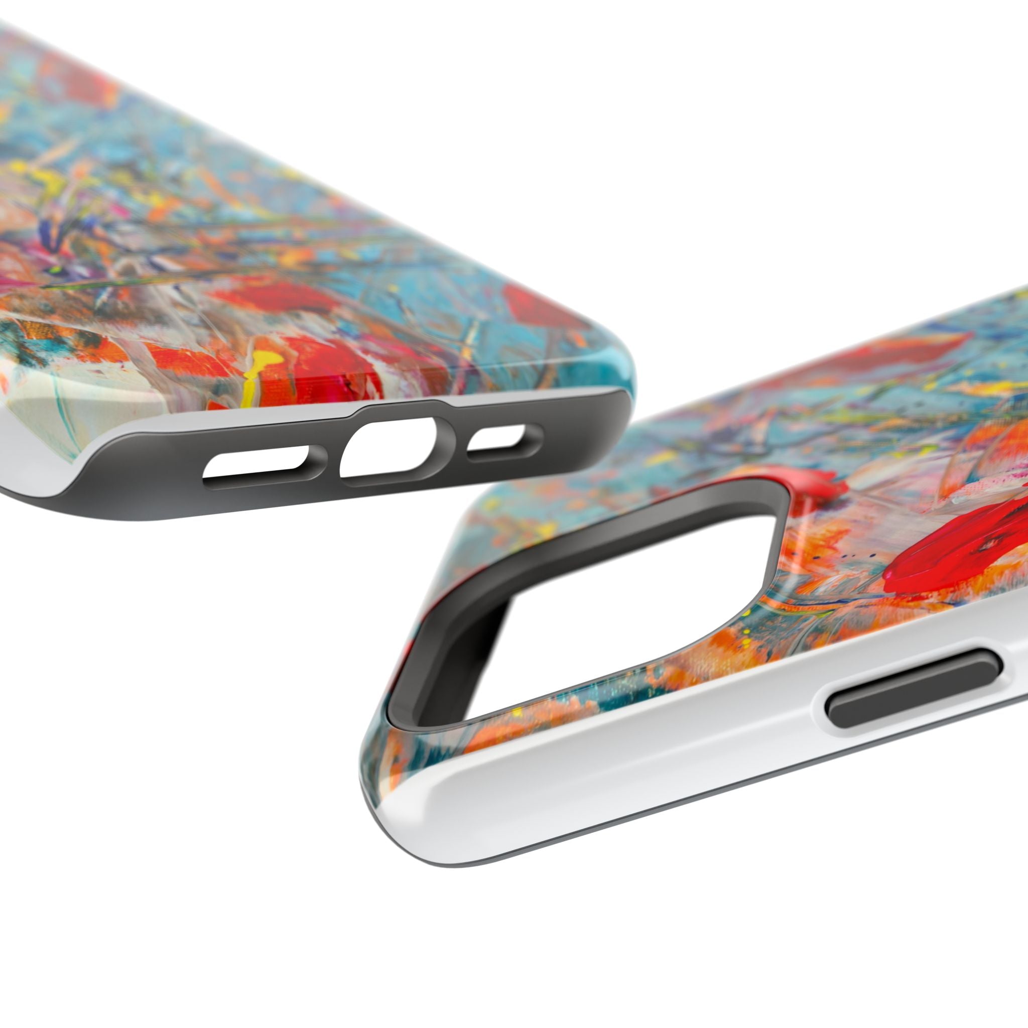 Vibrant Magnetic Phone Cases for Art Lovers, Colorful Phone Protection, Unique Gift for Creatives, Customizable Tech Cases