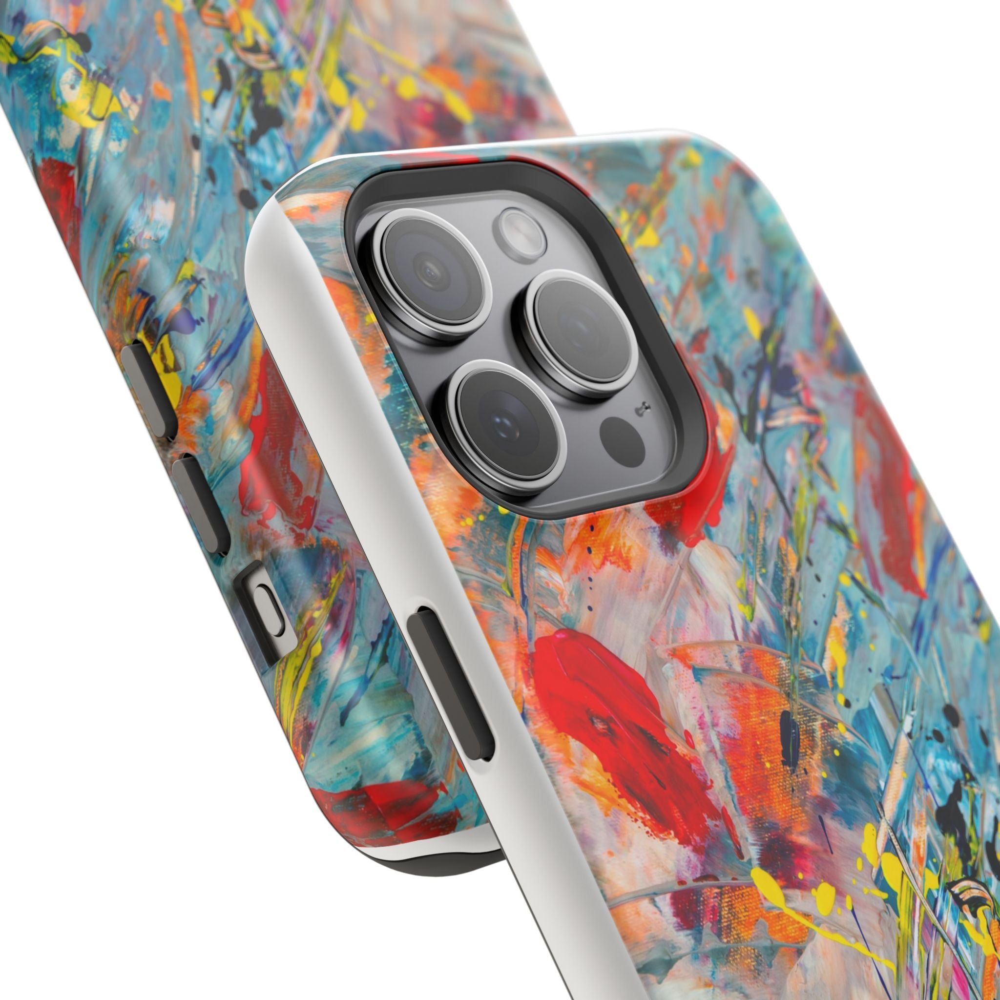 Vibrant Magnetic Phone Cases for Art Lovers, Colorful Phone Protection, Unique Gift for Creatives, Customizable Tech Cases