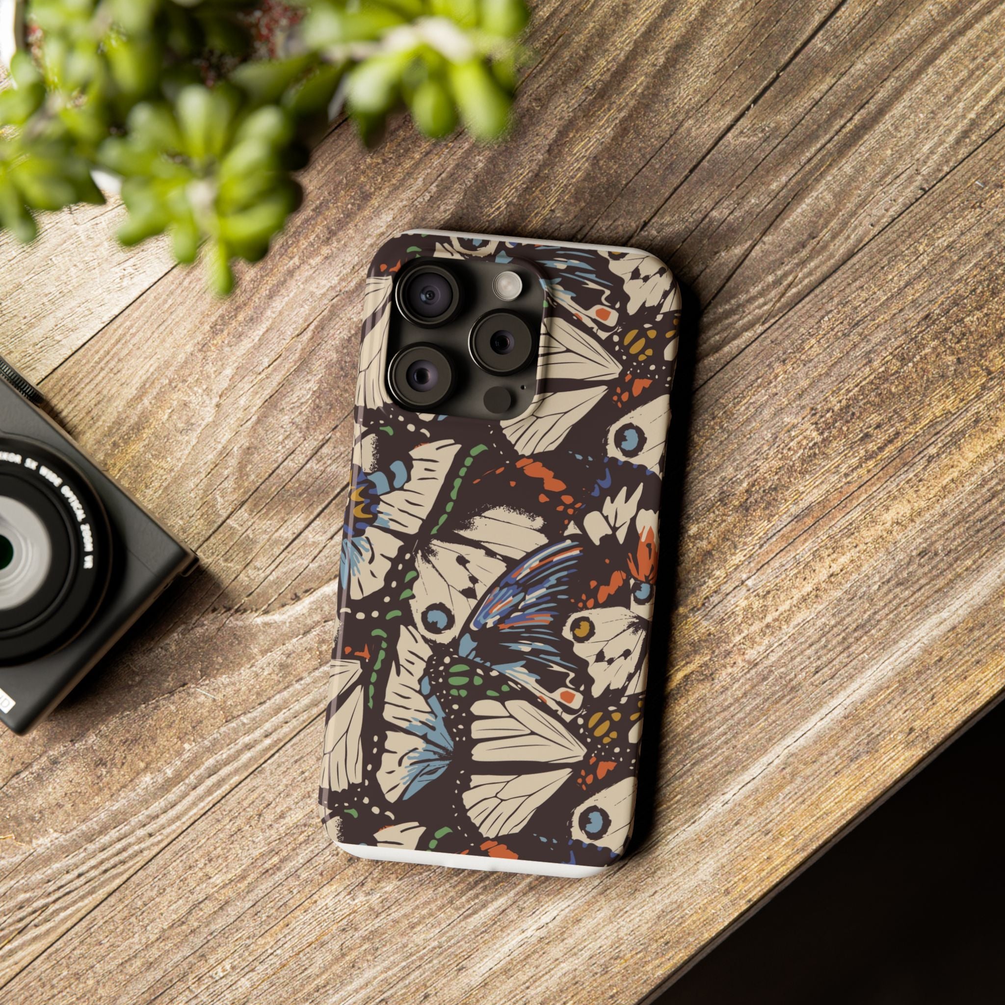 Butterfly Slim Phone Cases - Eco-Friendly, Stylish Gift for Nature Lovers, Unique Phone Protector, Birthday Gift, Trendy Design