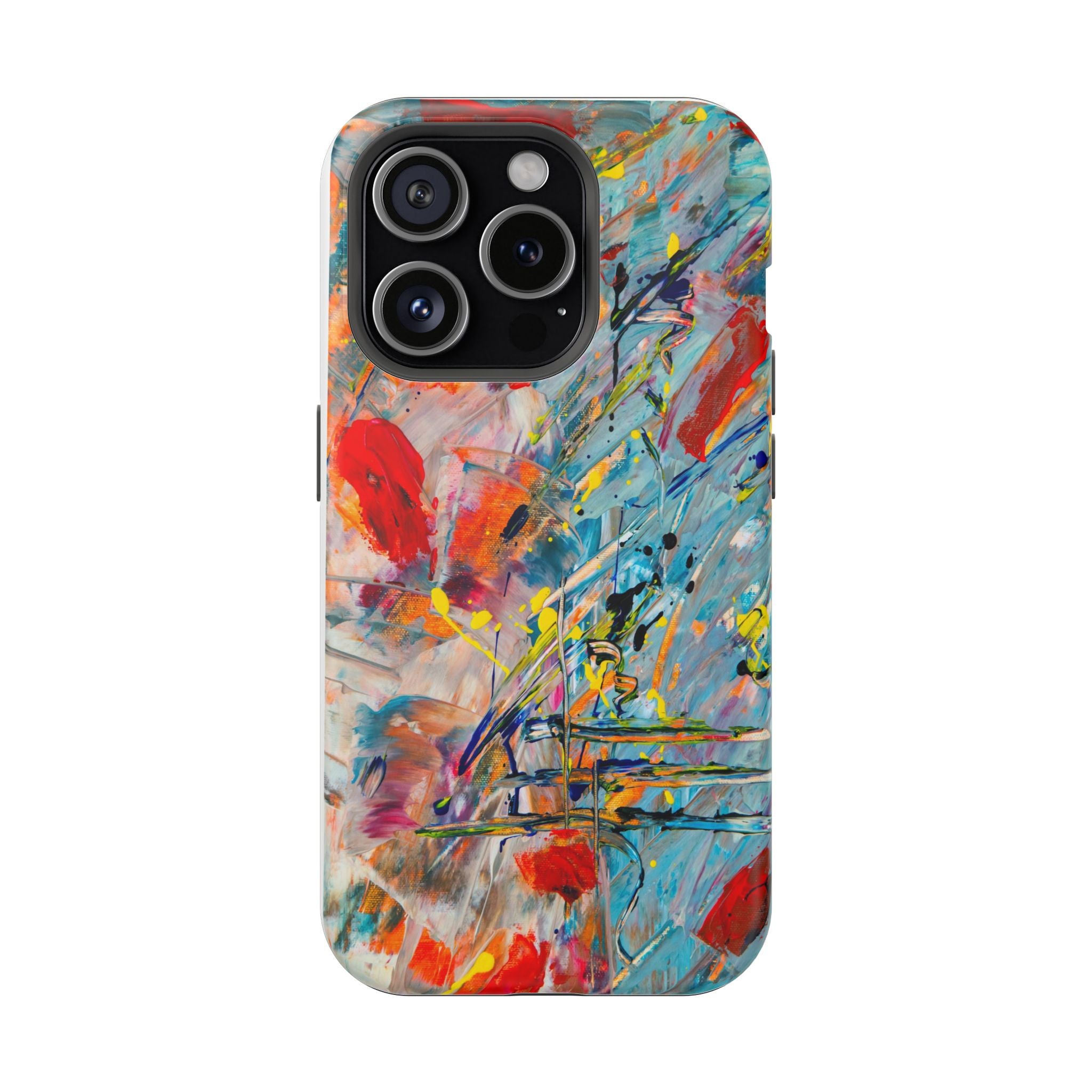 Vibrant Magnetic Phone Cases for Art Lovers, Colorful Phone Protection, Unique Gift for Creatives, Customizable Tech Cases