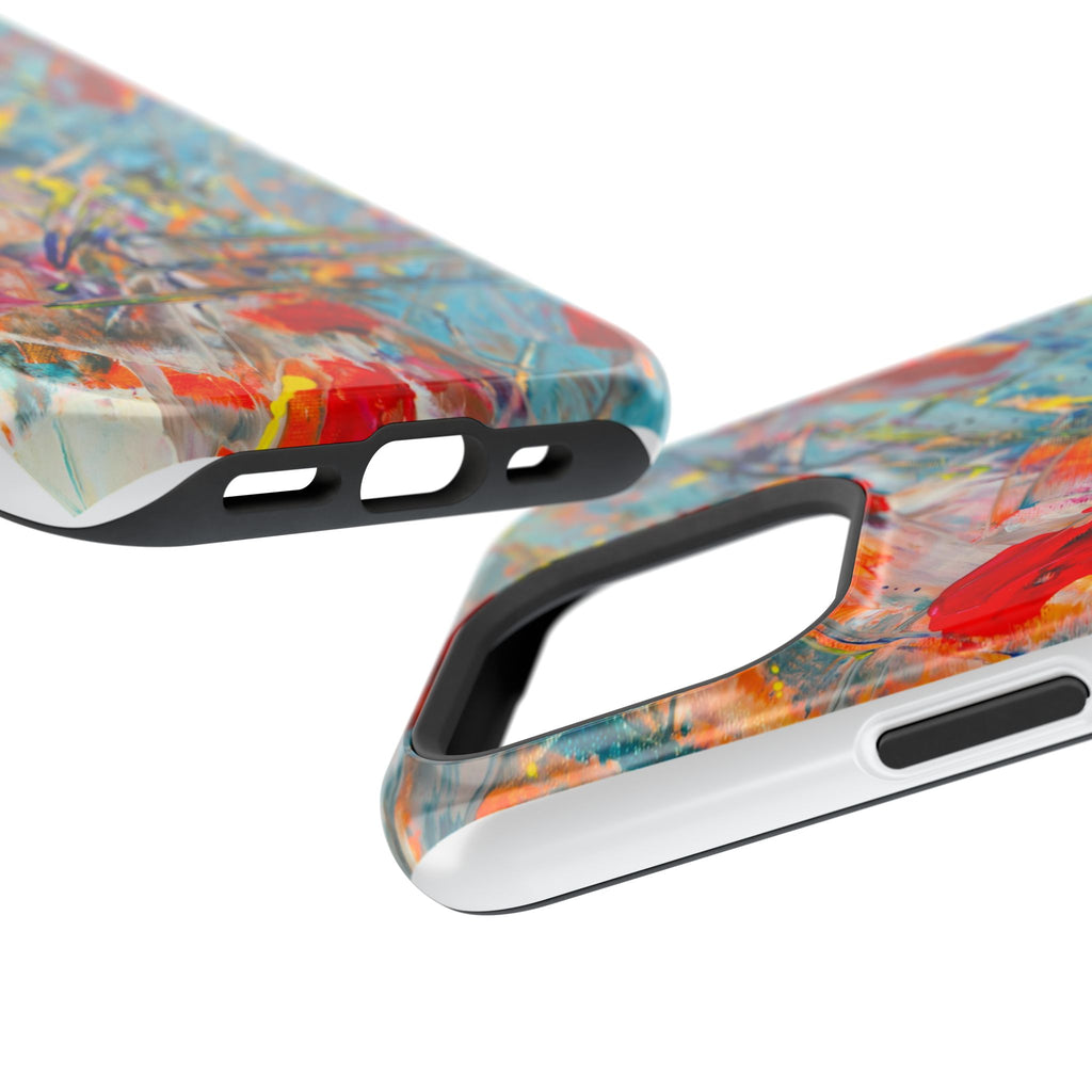 Vibrant Magnetic Phone Cases for Art Lovers, Colorful Phone Protection, Unique Gift for Creatives, Customizable Tech Cases