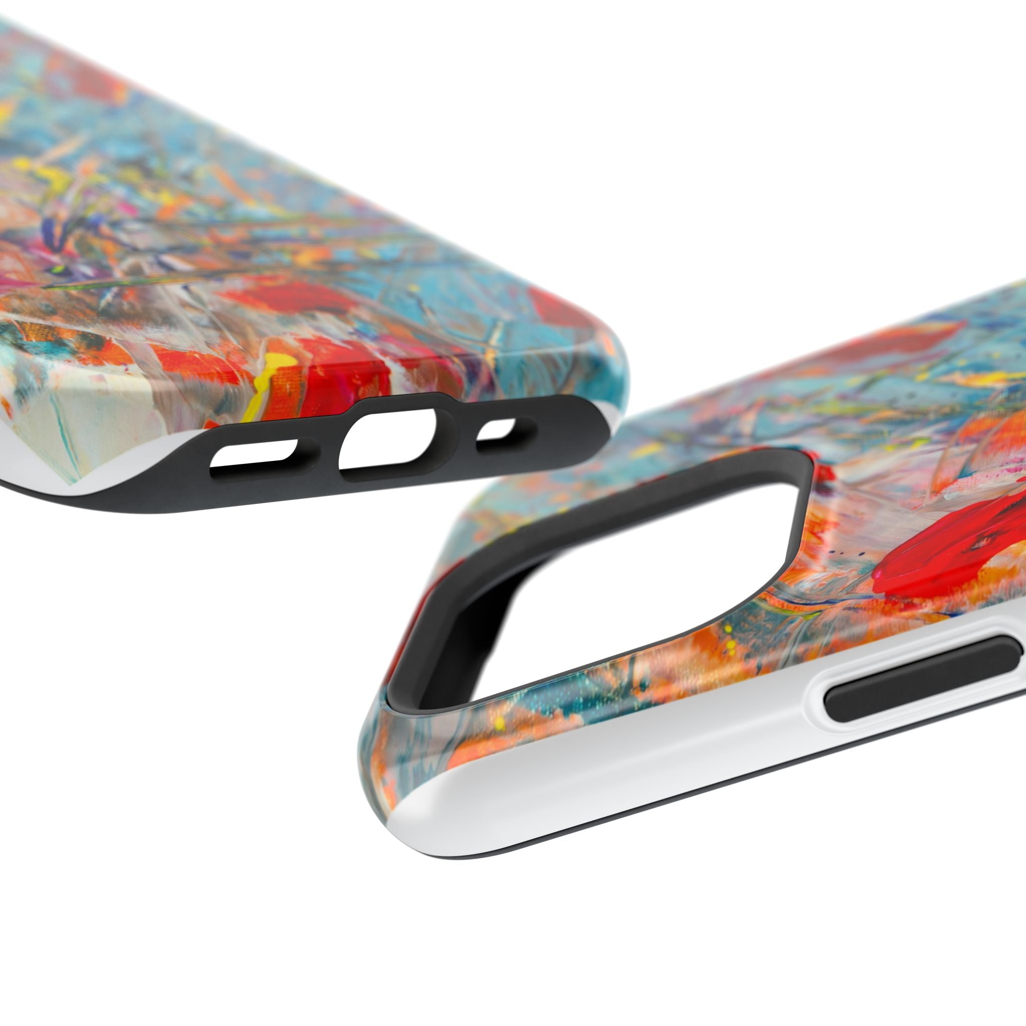 Vibrant Magnetic Phone Cases for Art Lovers, Colorful Phone Protection, Unique Gift for Creatives, Customizable Tech Cases