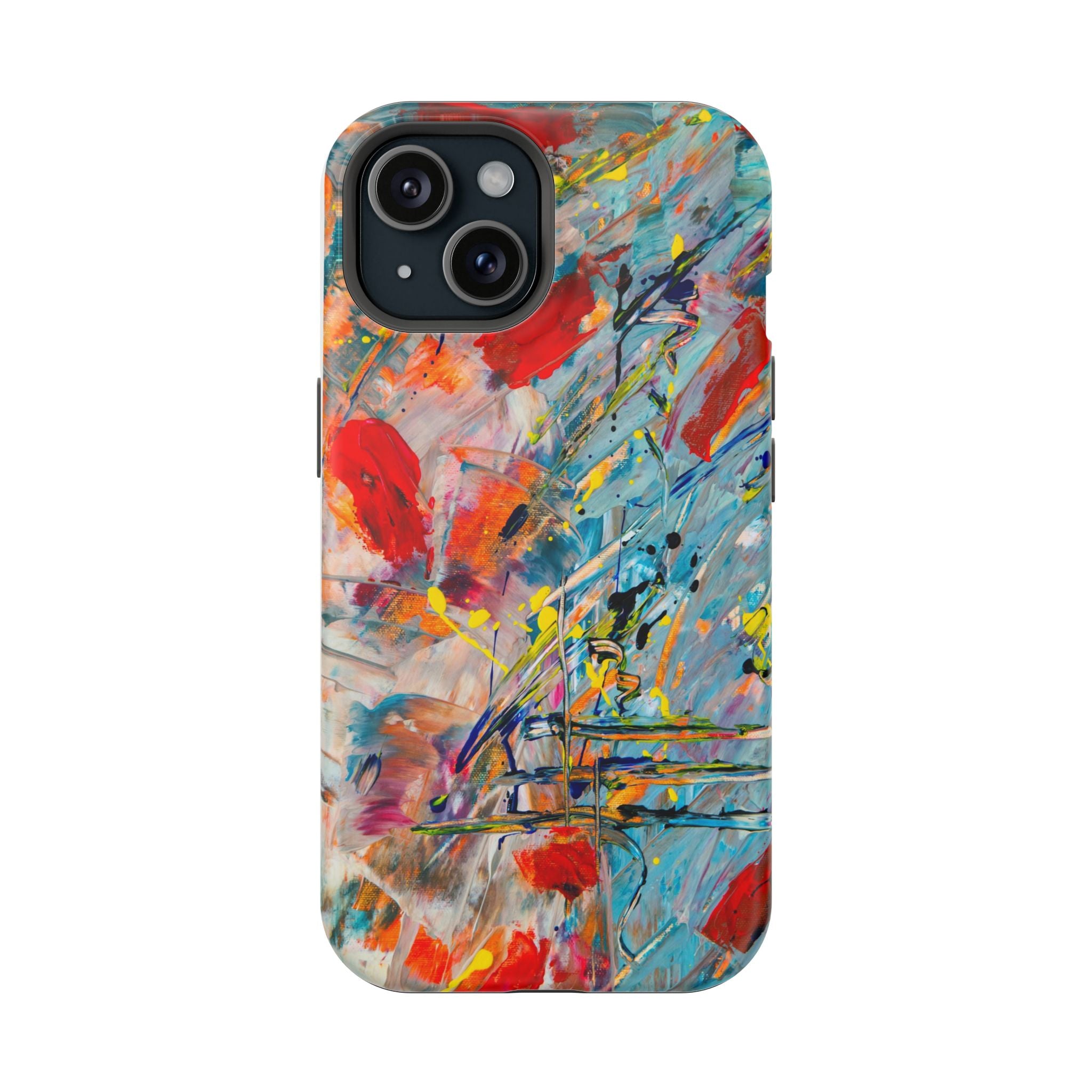 Vibrant Magnetic Phone Cases for Art Lovers, Colorful Phone Protection, Unique Gift for Creatives, Customizable Tech Cases