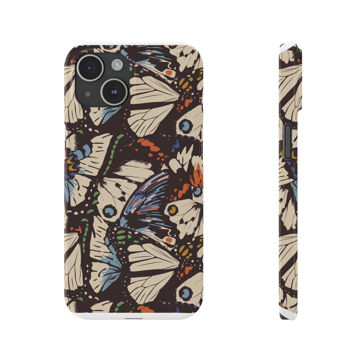 Butterfly Slim Phone Cases - Eco-Friendly, Stylish Gift for Nature Lovers, Unique Phone Protector, Birthday Gift, Trendy Design
