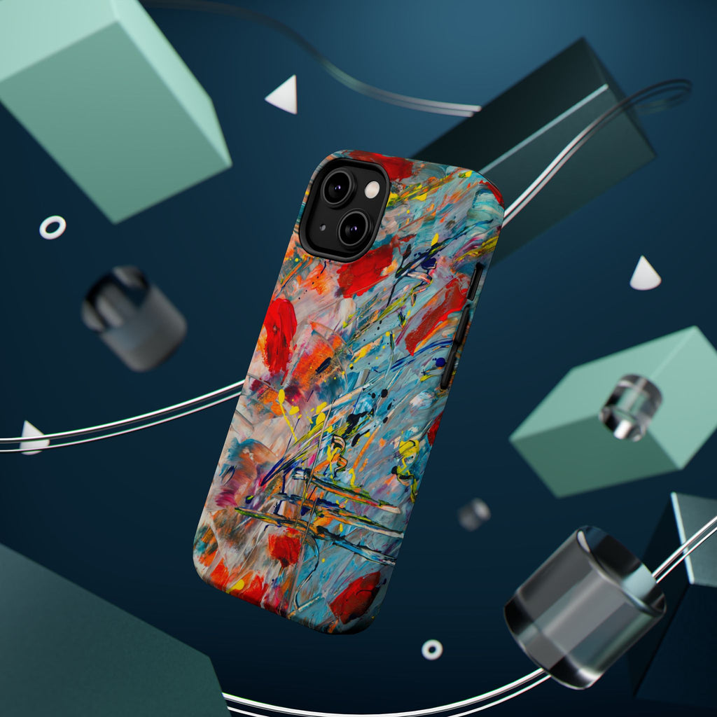 Vibrant Magnetic Phone Cases for Art Lovers, Colorful Phone Protection, Unique Gift for Creatives, Customizable Tech Cases