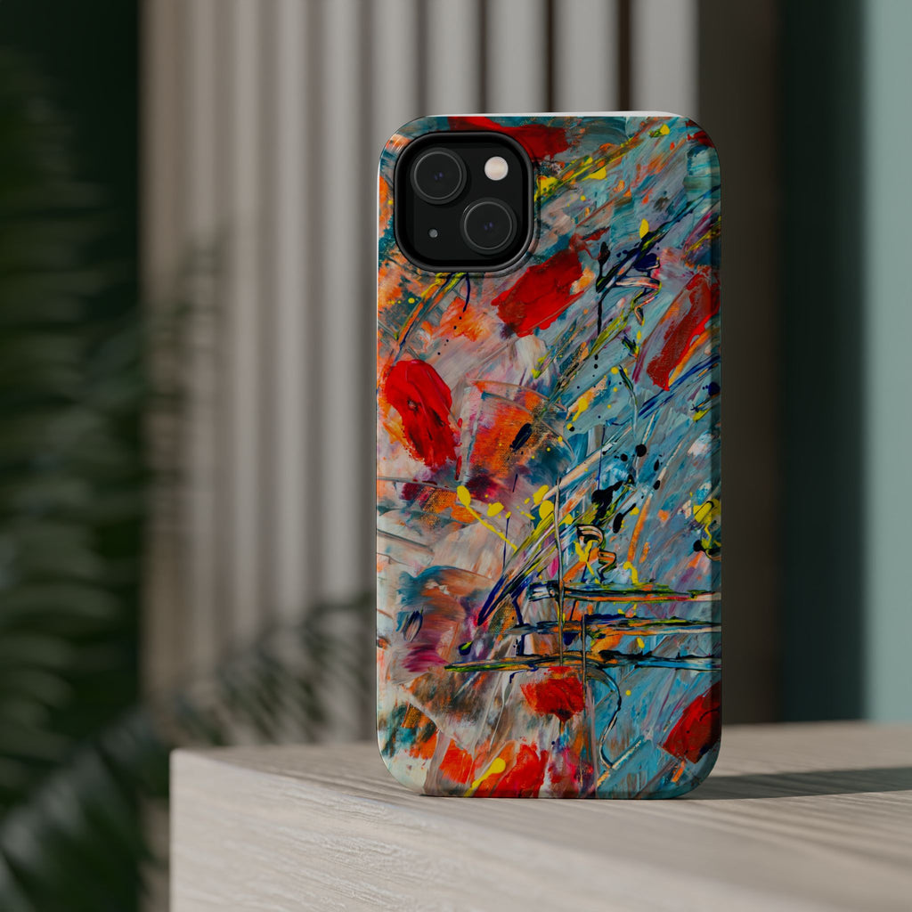 Vibrant Magnetic Phone Cases for Art Lovers, Colorful Phone Protection, Unique Gift for Creatives, Customizable Tech Cases