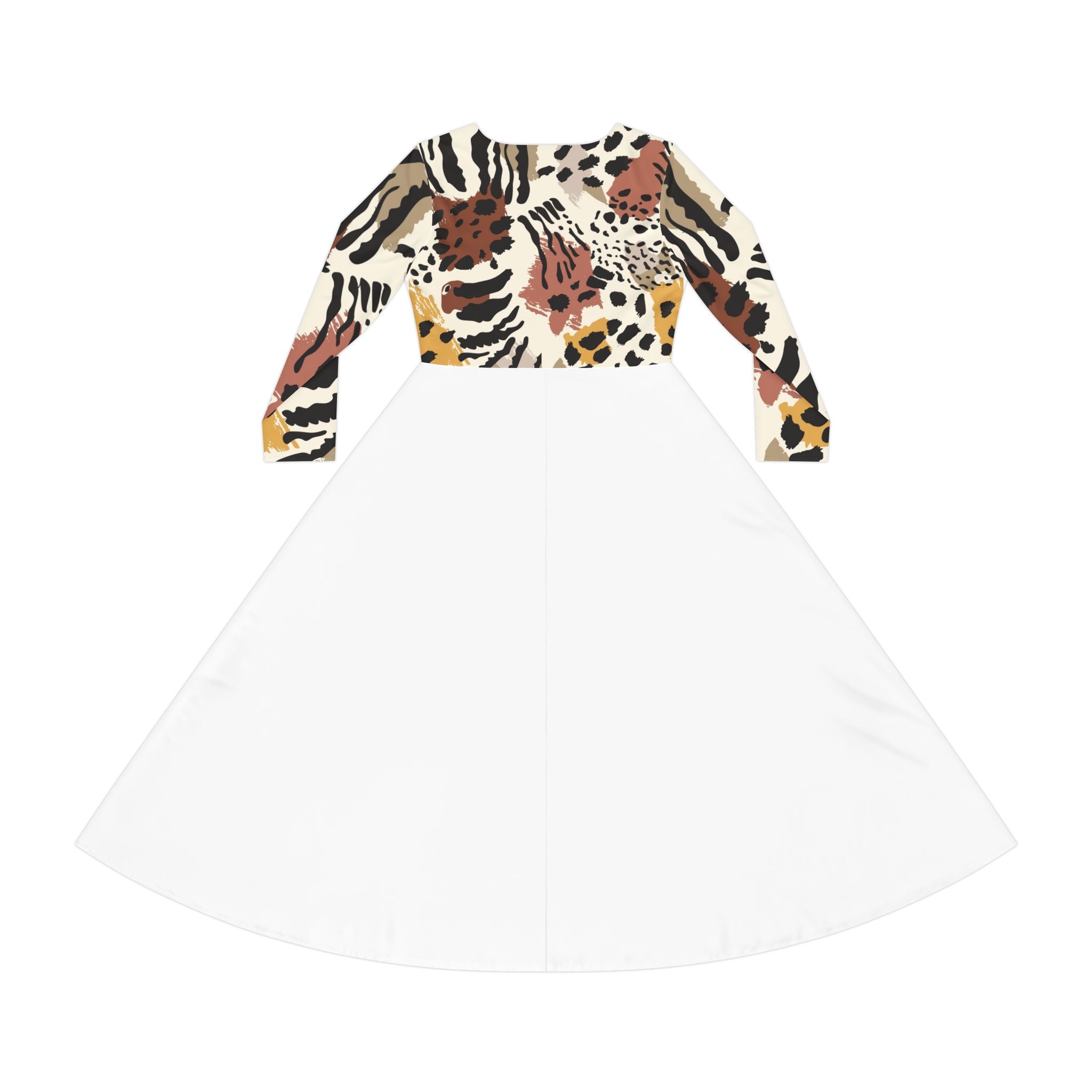 Boho Chic Women's Long Sleeve Dance Dress, Perfect for Parties, Dance Recitals, Spring Gatherings, Floral Print Dress, Stylish Casual Wear