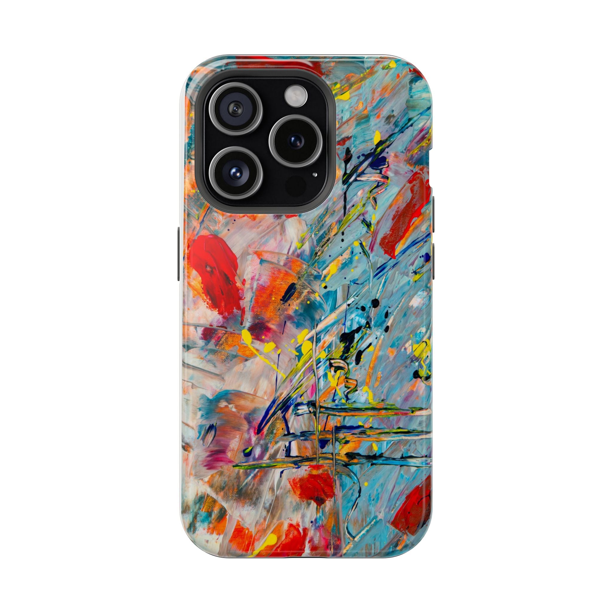 Vibrant Magnetic Phone Cases for Art Lovers, Colorful Phone Protection, Unique Gift for Creatives, Customizable Tech Cases