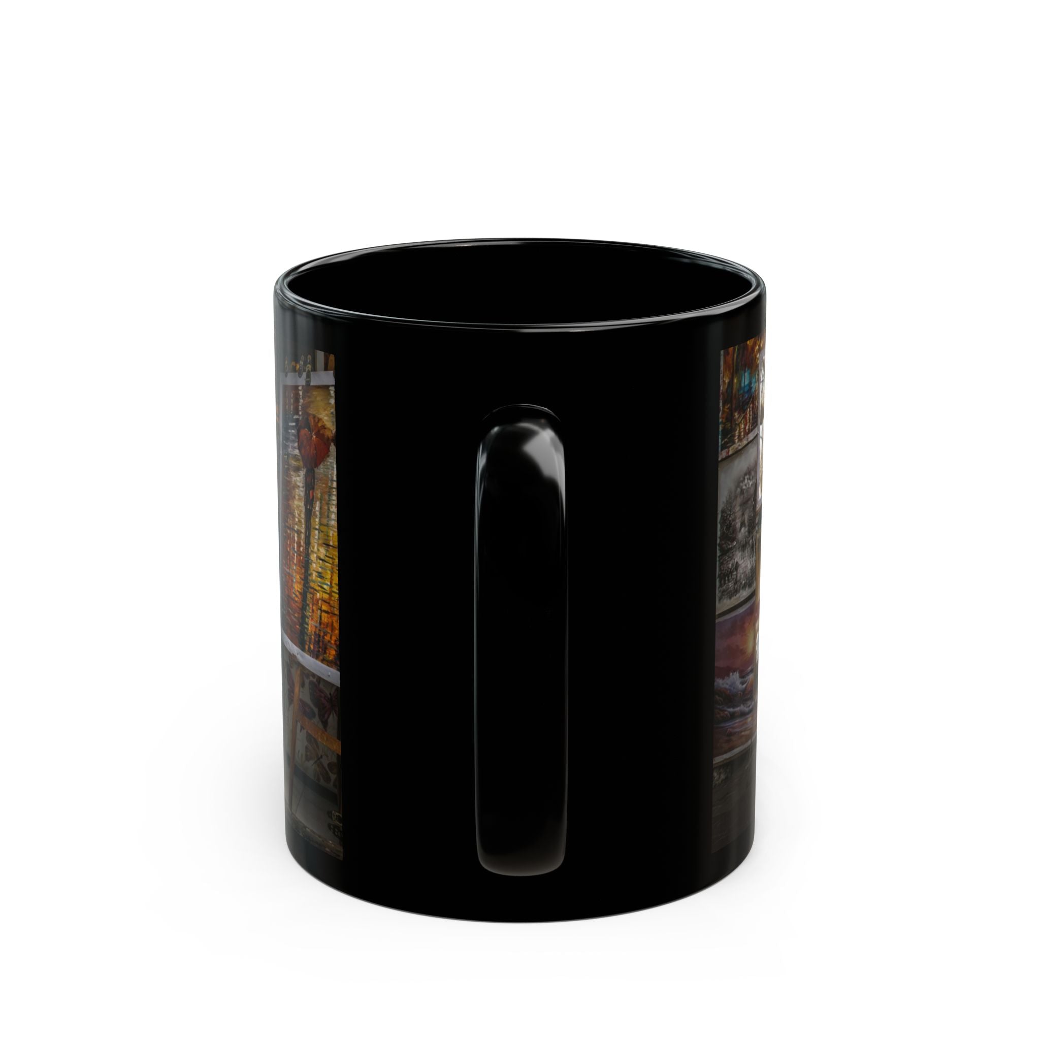 Motorcycle Lover's Black Mug, Biker Gift, Coffee Cup, Tea Mug, Custom Motorcycle Design, Perfect for Riders, Father's Day, Birthday
