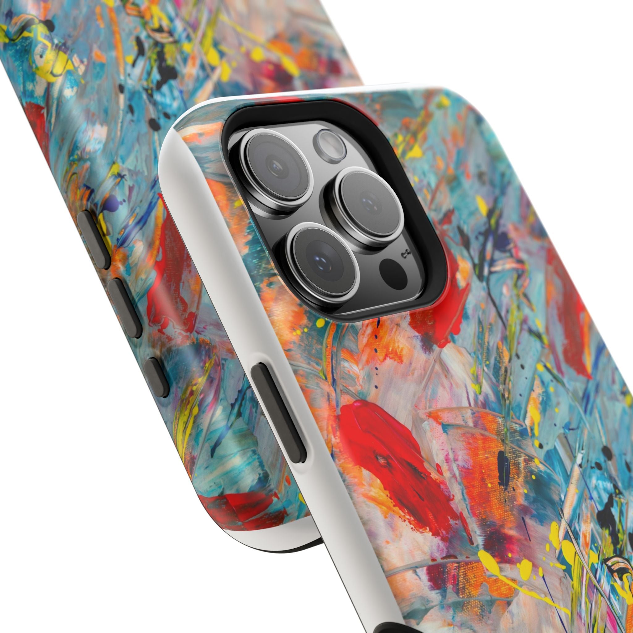 Vibrant Magnetic Phone Cases for Art Lovers, Colorful Phone Protection, Unique Gift for Creatives, Customizable Tech Cases