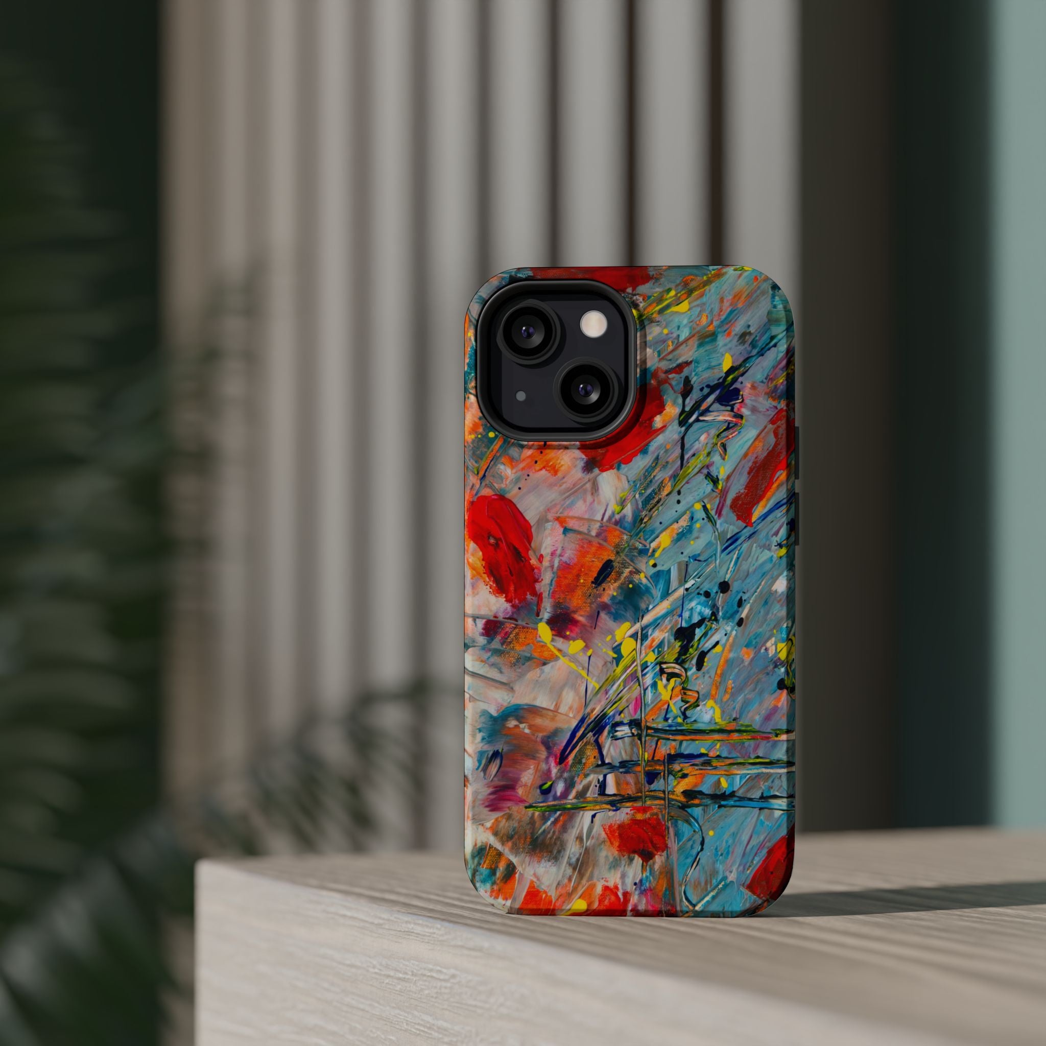 Vibrant Magnetic Phone Cases for Art Lovers, Colorful Phone Protection, Unique Gift for Creatives, Customizable Tech Cases