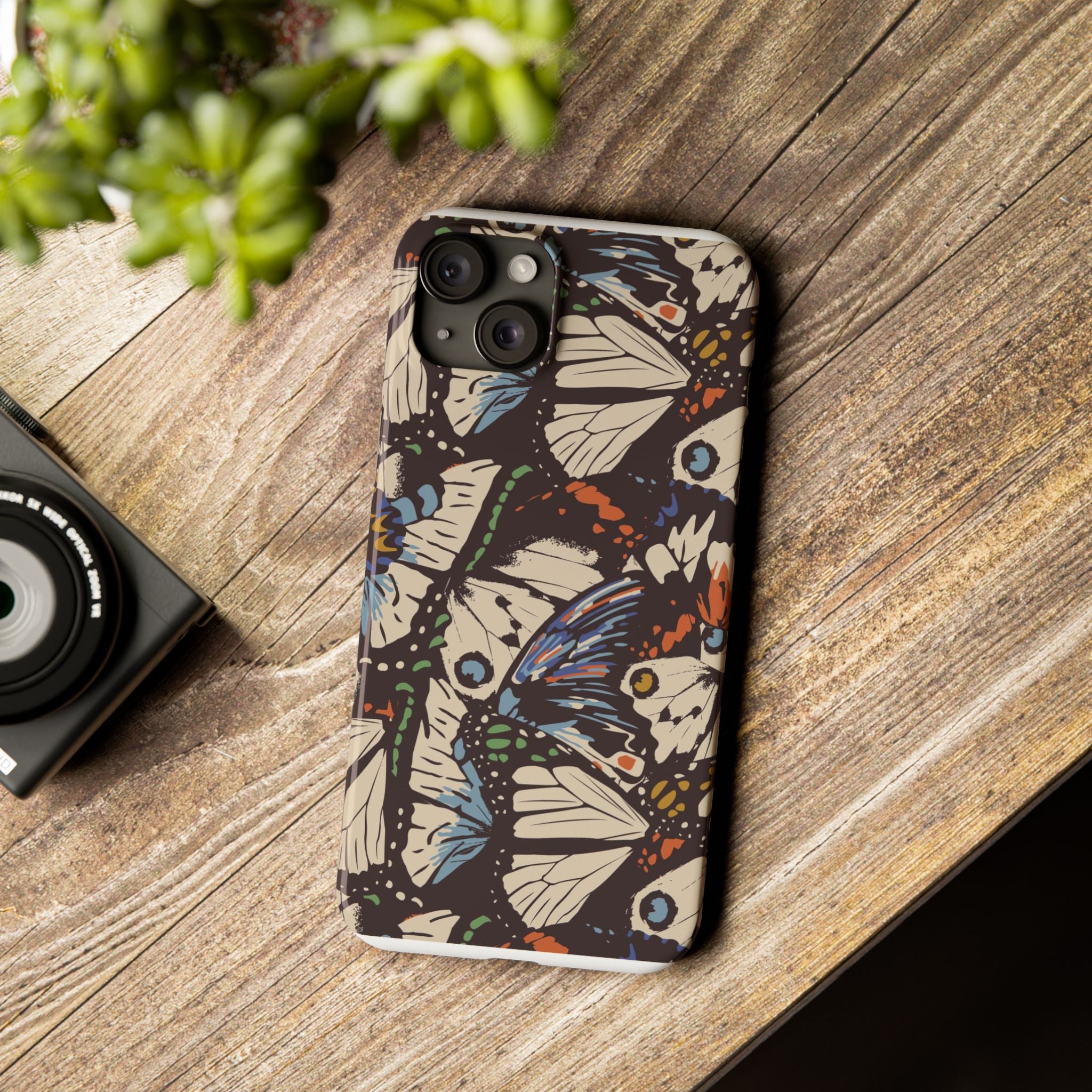 Butterfly Slim Phone Cases - Eco-Friendly, Stylish Gift for Nature Lovers, Unique Phone Protector, Birthday Gift, Trendy Design