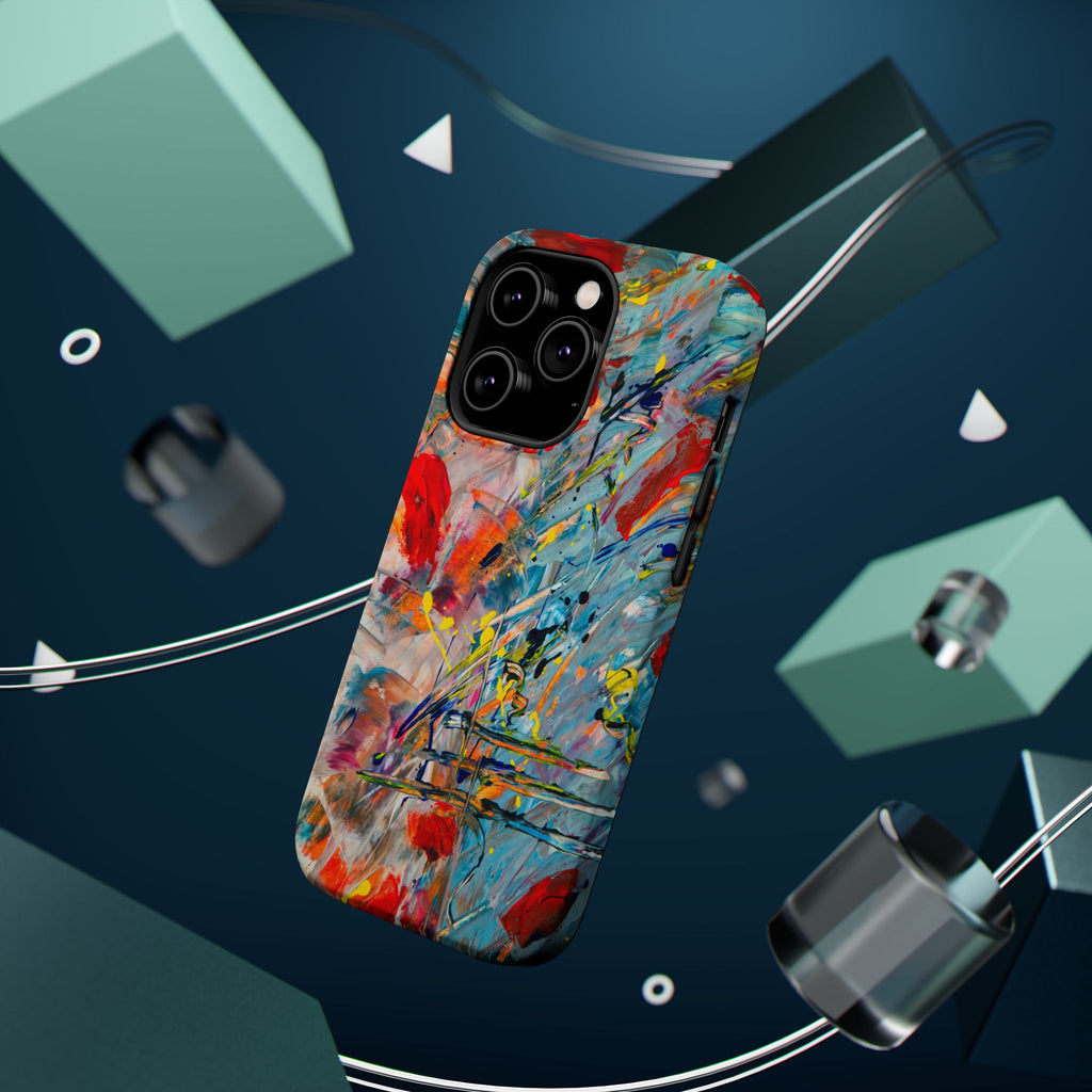 Vibrant Magnetic Phone Cases for Art Lovers, Colorful Phone Protection, Unique Gift for Creatives, Customizable Tech Cases