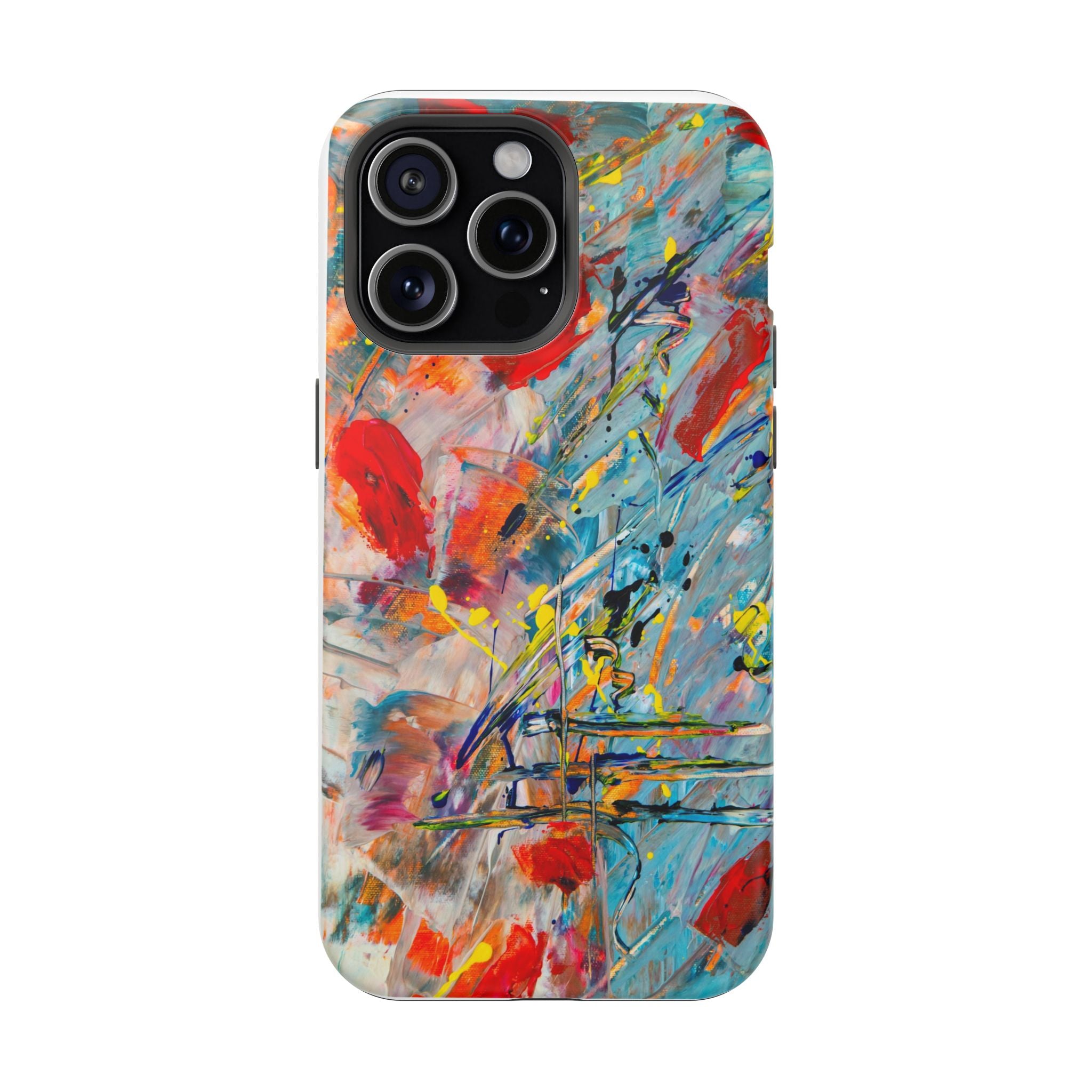 Vibrant Magnetic Phone Cases for Art Lovers, Colorful Phone Protection, Unique Gift for Creatives, Customizable Tech Cases