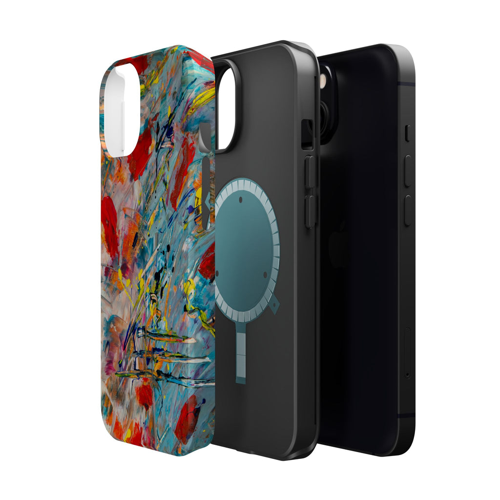 Vibrant Magnetic Phone Cases for Art Lovers, Colorful Phone Protection, Unique Gift for Creatives, Customizable Tech Cases