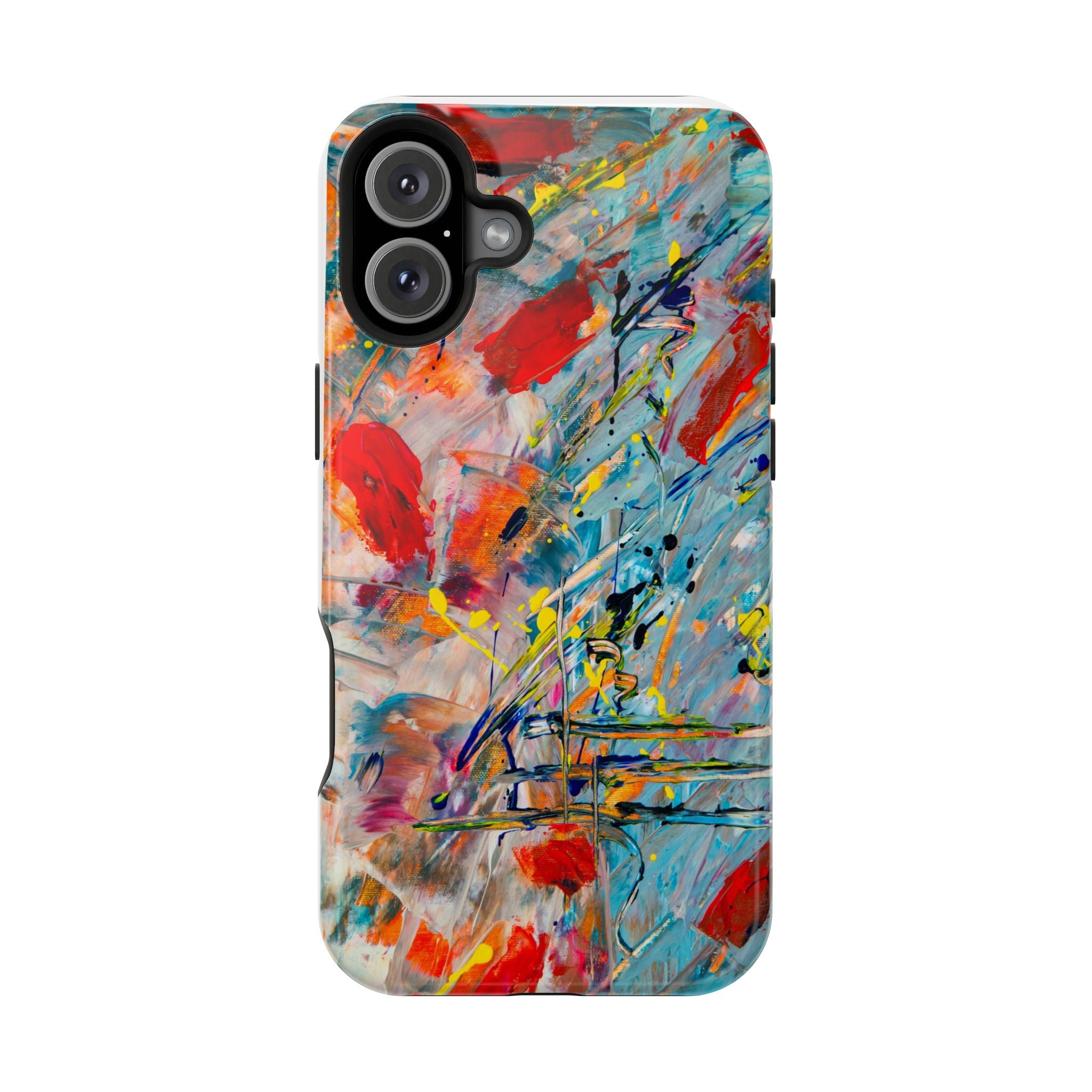 Vibrant Magnetic Phone Cases for Art Lovers, Colorful Phone Protection, Unique Gift for Creatives, Customizable Tech Cases
