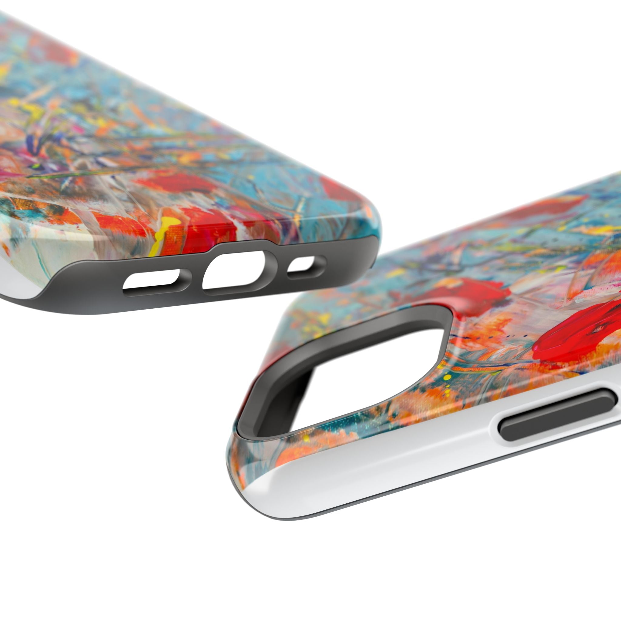 Vibrant Magnetic Phone Cases for Art Lovers, Colorful Phone Protection, Unique Gift for Creatives, Customizable Tech Cases