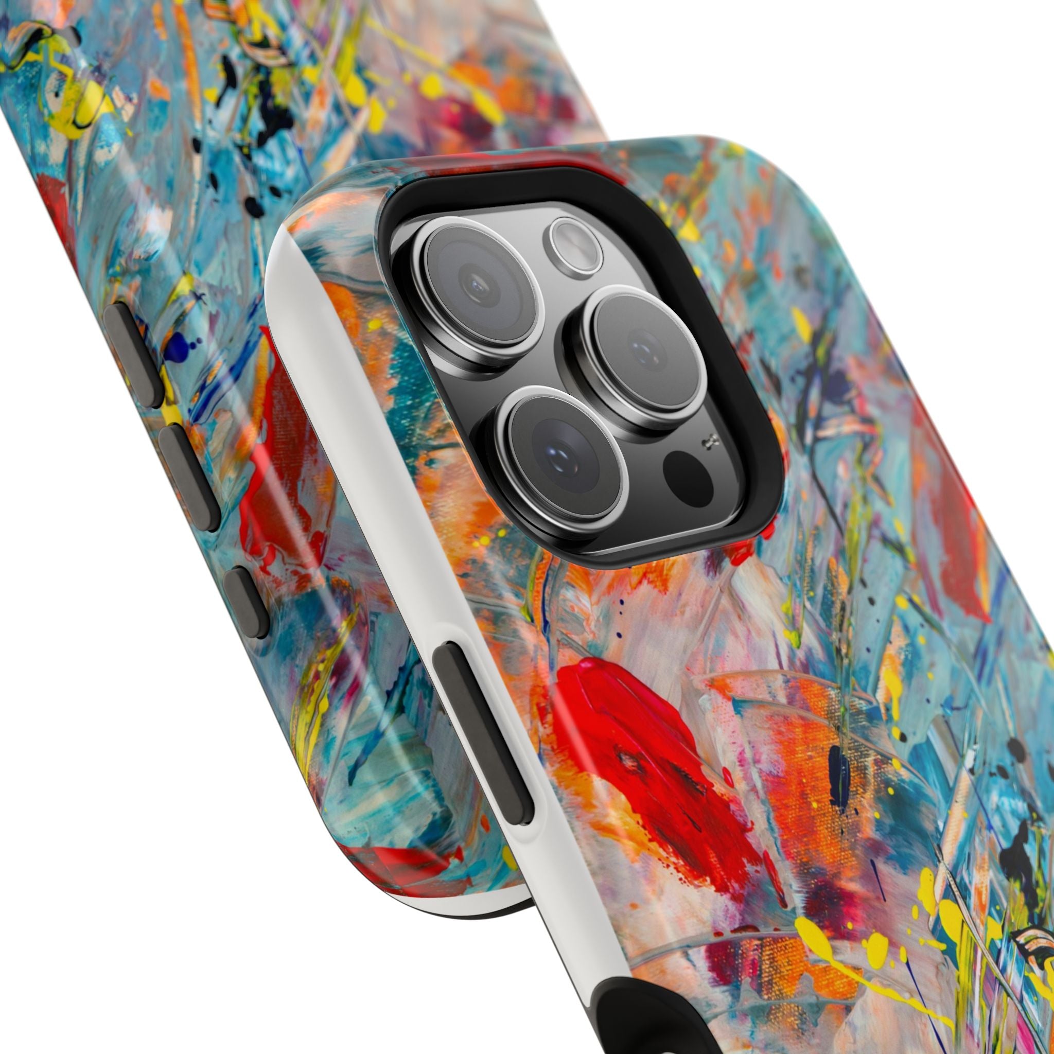 Vibrant Magnetic Phone Cases for Art Lovers, Colorful Phone Protection, Unique Gift for Creatives, Customizable Tech Cases