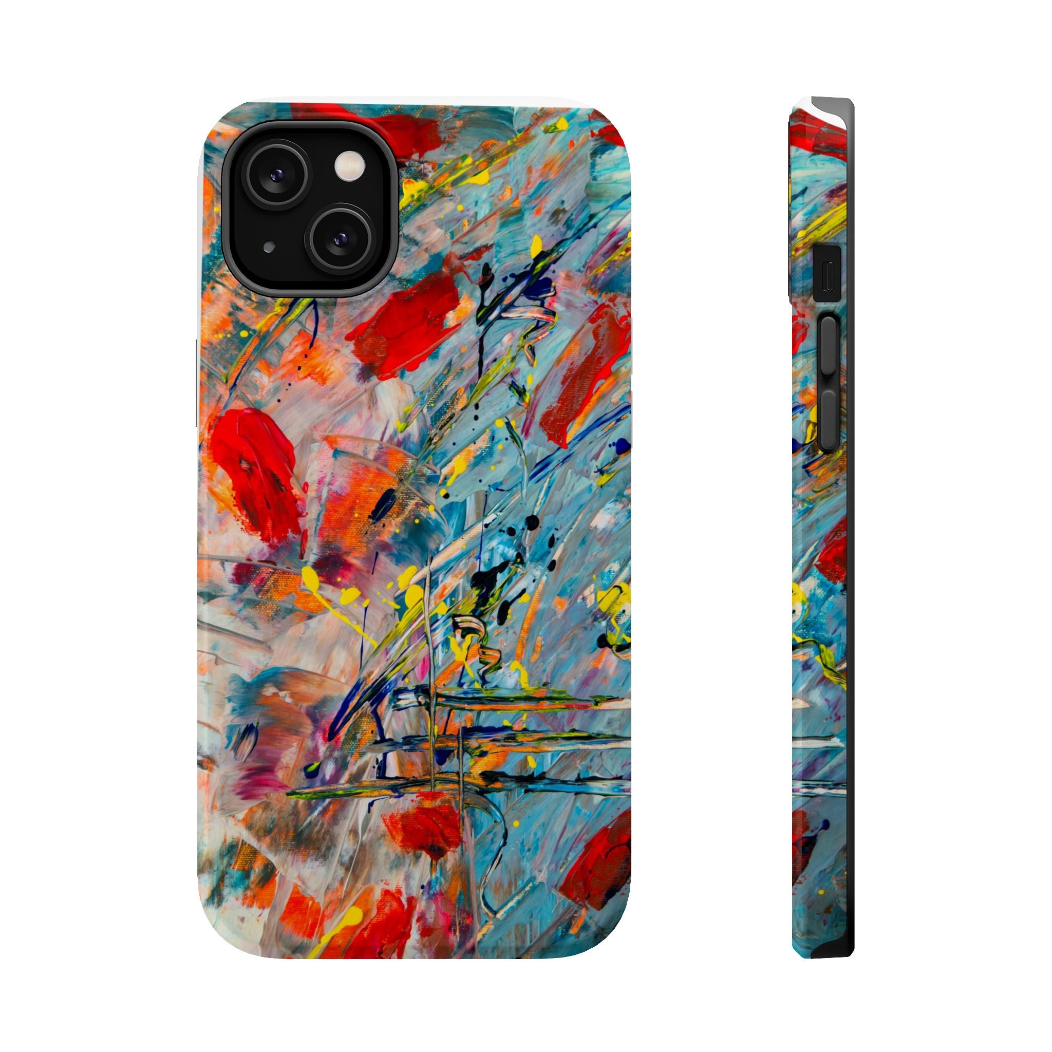 Vibrant Magnetic Phone Cases for Art Lovers, Colorful Phone Protection, Unique Gift for Creatives, Customizable Tech Cases