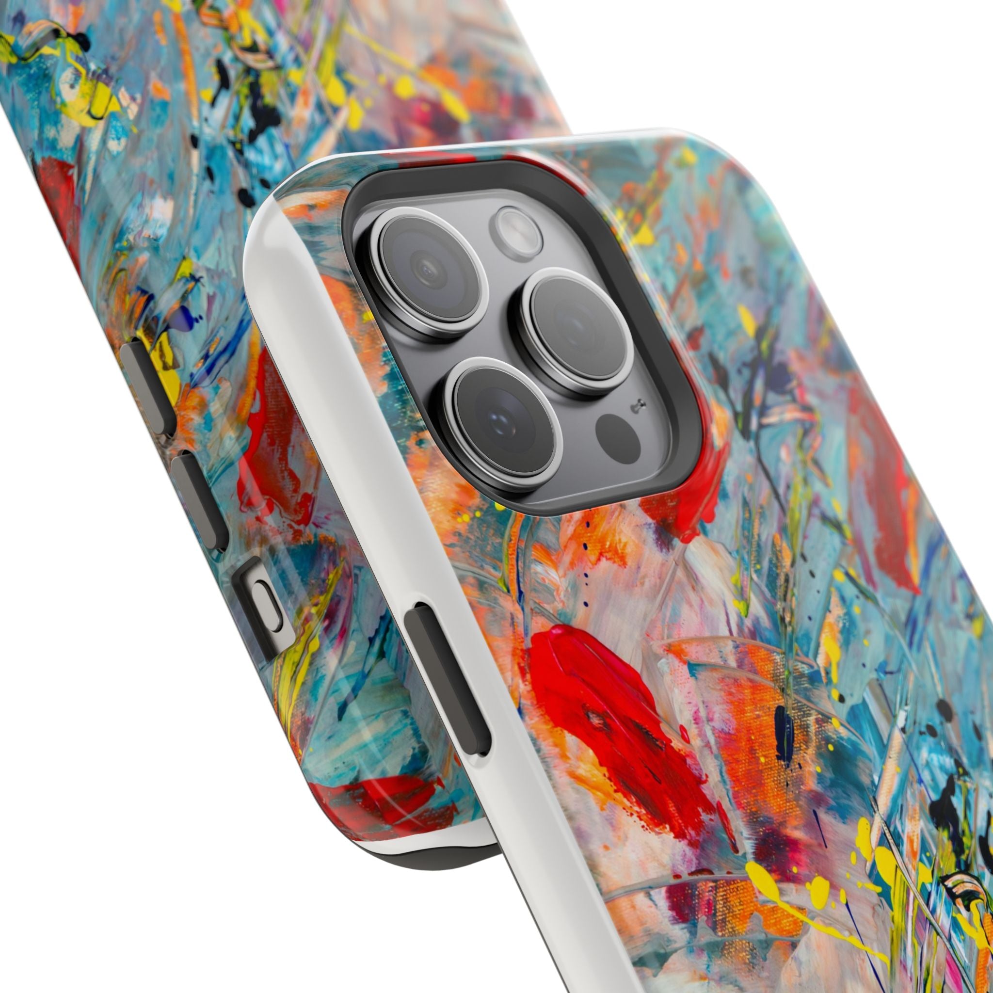 Vibrant Magnetic Phone Cases for Art Lovers, Colorful Phone Protection, Unique Gift for Creatives, Customizable Tech Cases