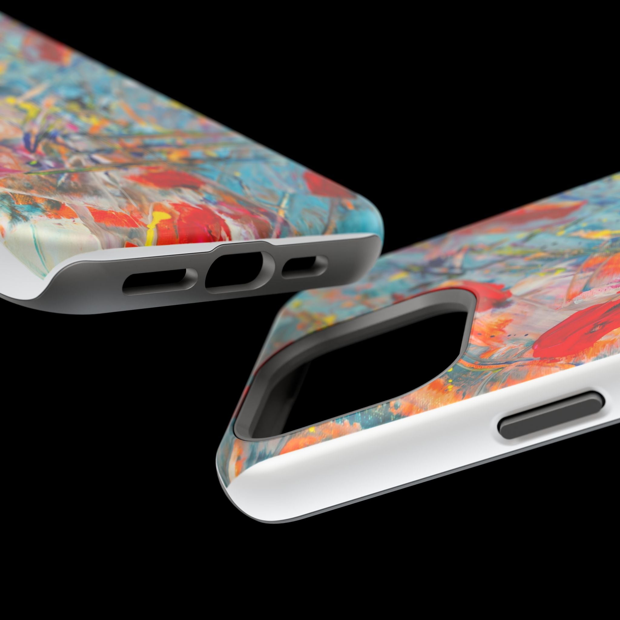 Vibrant Magnetic Phone Cases for Art Lovers, Colorful Phone Protection, Unique Gift for Creatives, Customizable Tech Cases