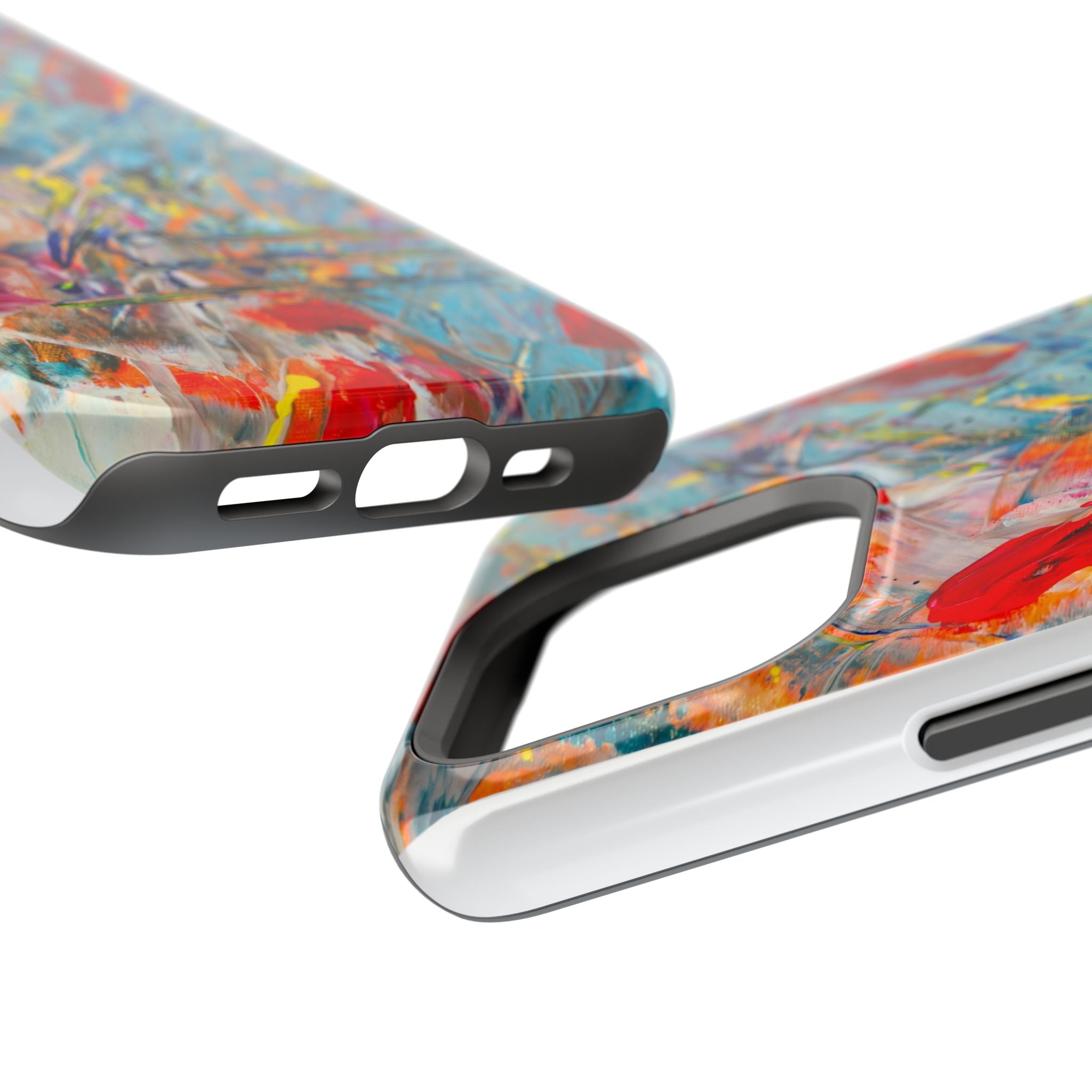 Vibrant Magnetic Phone Cases for Art Lovers, Colorful Phone Protection, Unique Gift for Creatives, Customizable Tech Cases