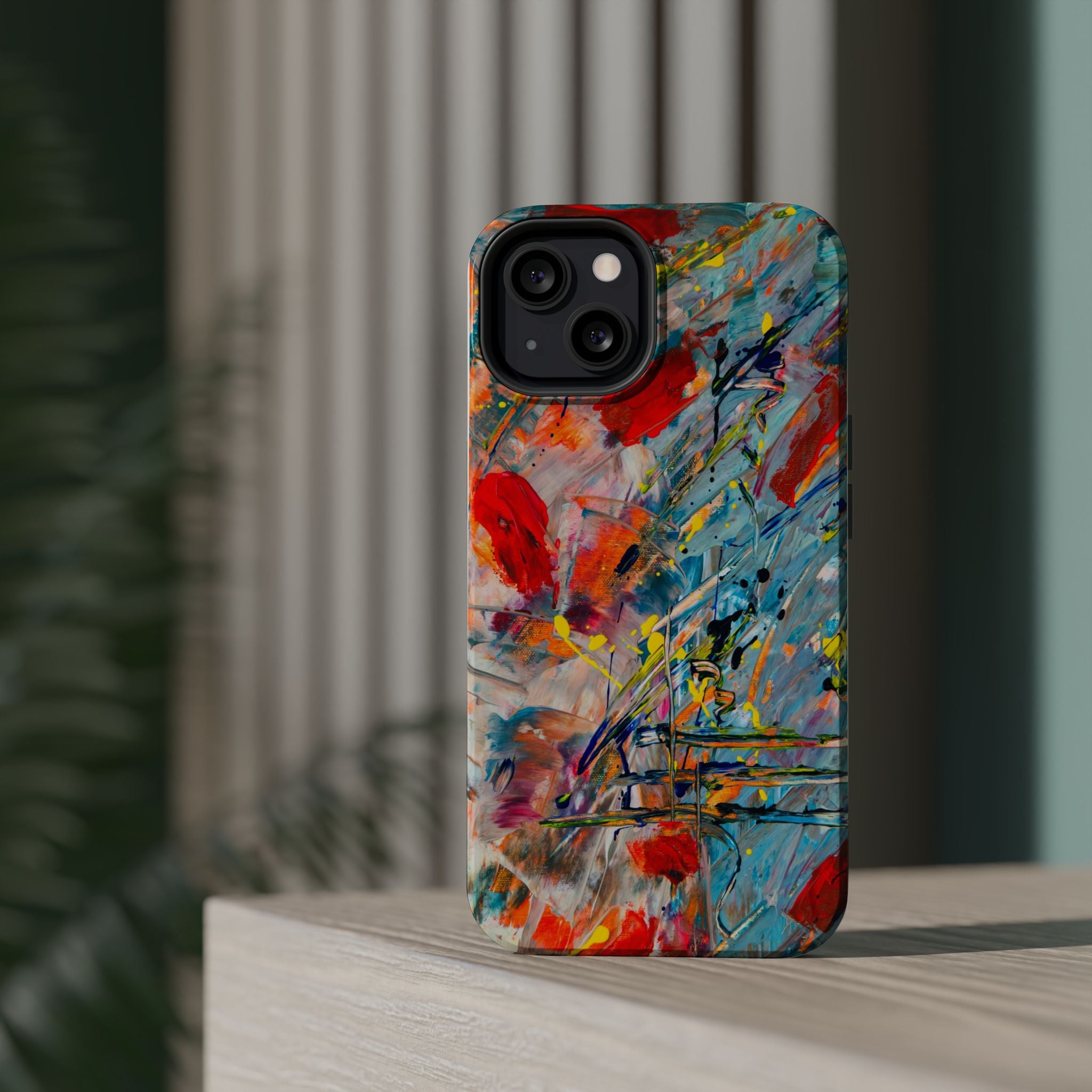 Vibrant Magnetic Phone Cases for Art Lovers, Colorful Phone Protection, Unique Gift for Creatives, Customizable Tech Cases