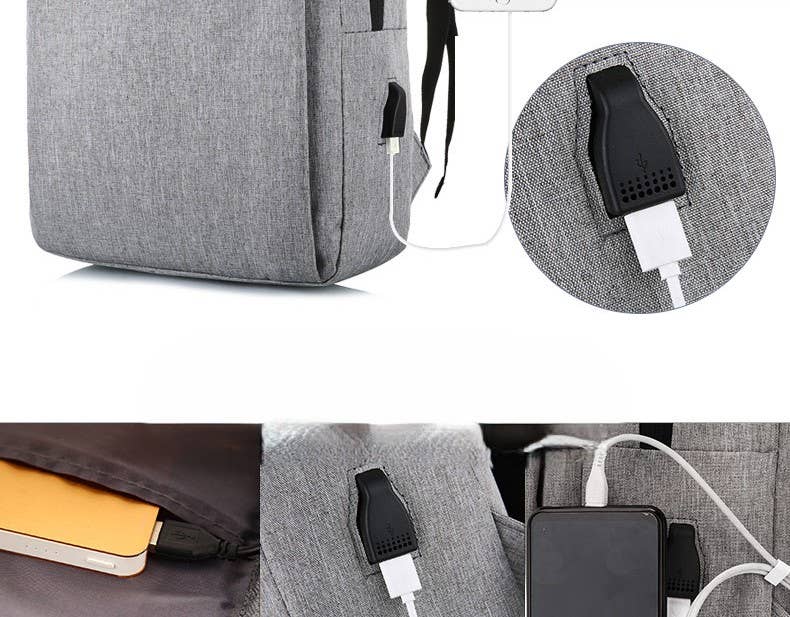 Multifunctional Business Bag Large Capacity Backpack: Black / M