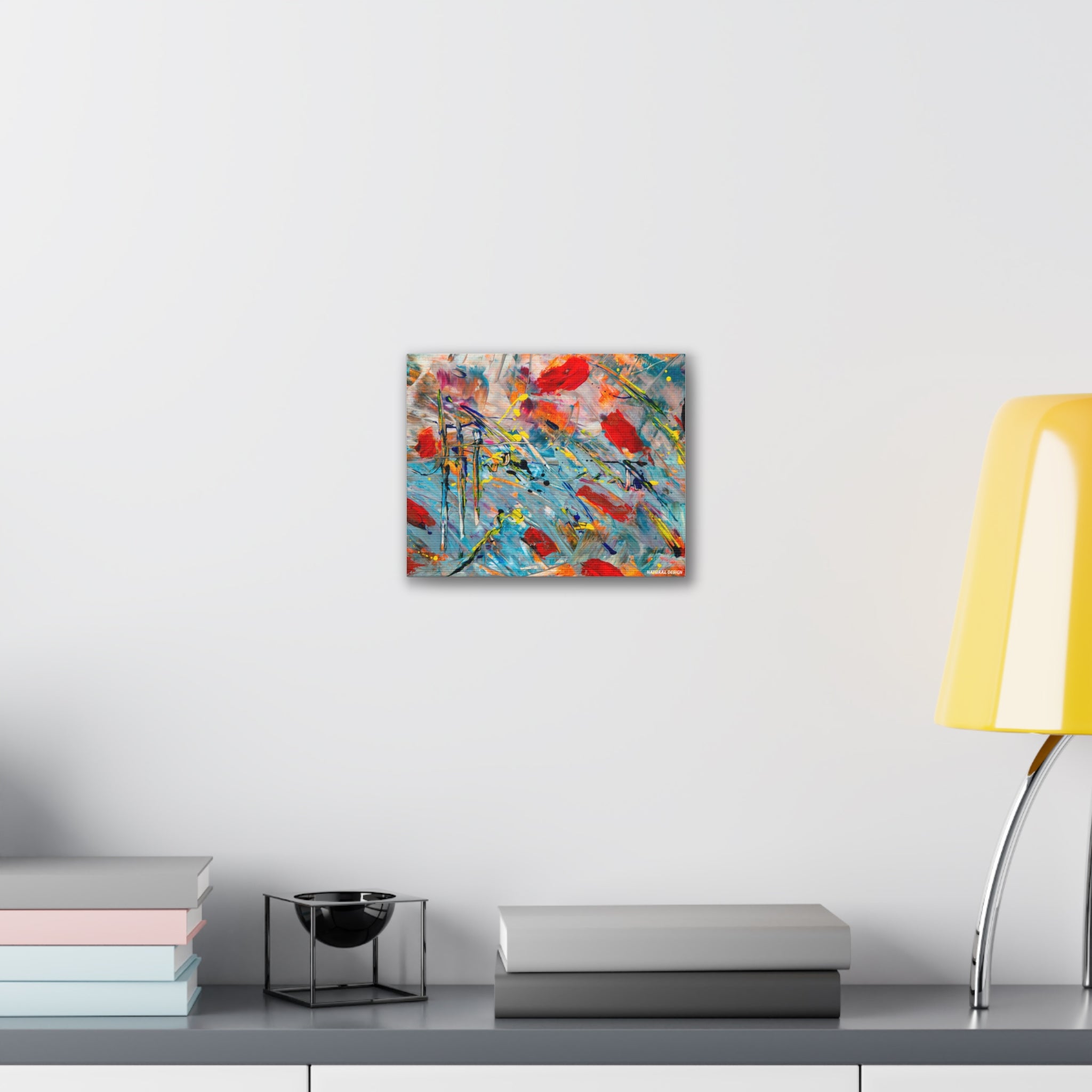 Vibrant Abstract Canvas Art Print, Colorful Wall Decor, Artistic Home Accent, Modern Living Room Decoration, Unique Gift Idea