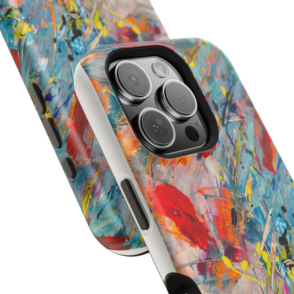 Vibrant Magnetic Phone Cases for Art Lovers, Colorful Phone Protection, Unique Gift for Creatives, Customizable Tech Cases