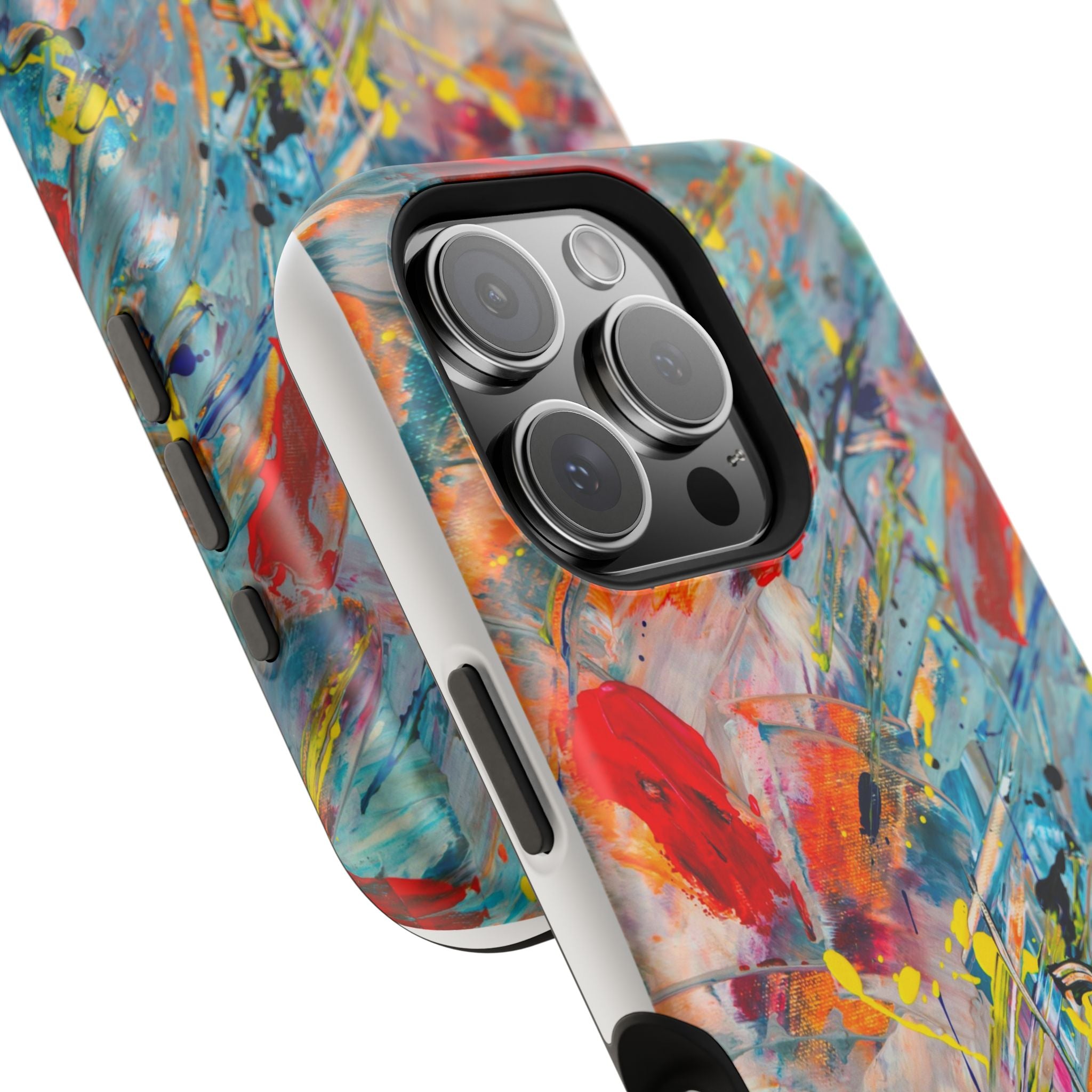 Vibrant Magnetic Phone Cases for Art Lovers, Colorful Phone Protection, Unique Gift for Creatives, Customizable Tech Cases