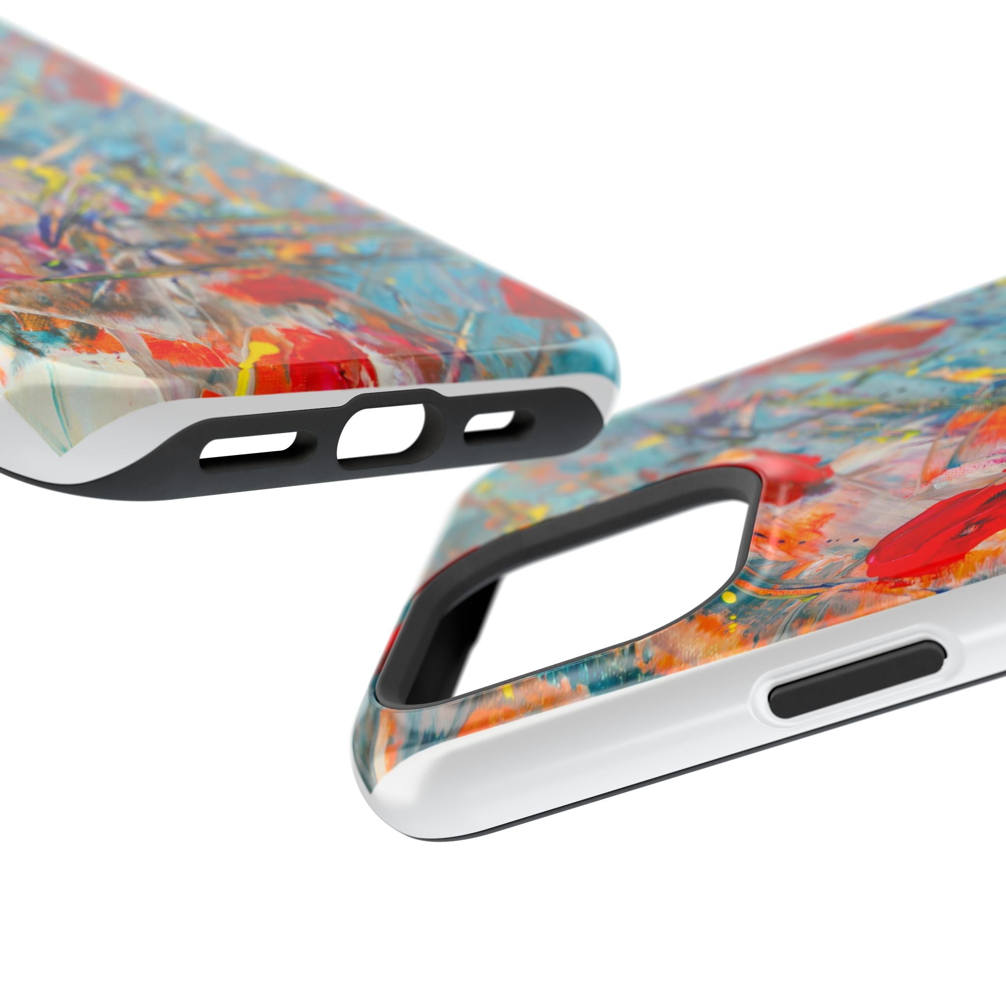 Vibrant Magnetic Phone Cases for Art Lovers, Colorful Phone Protection, Unique Gift for Creatives, Customizable Tech Cases