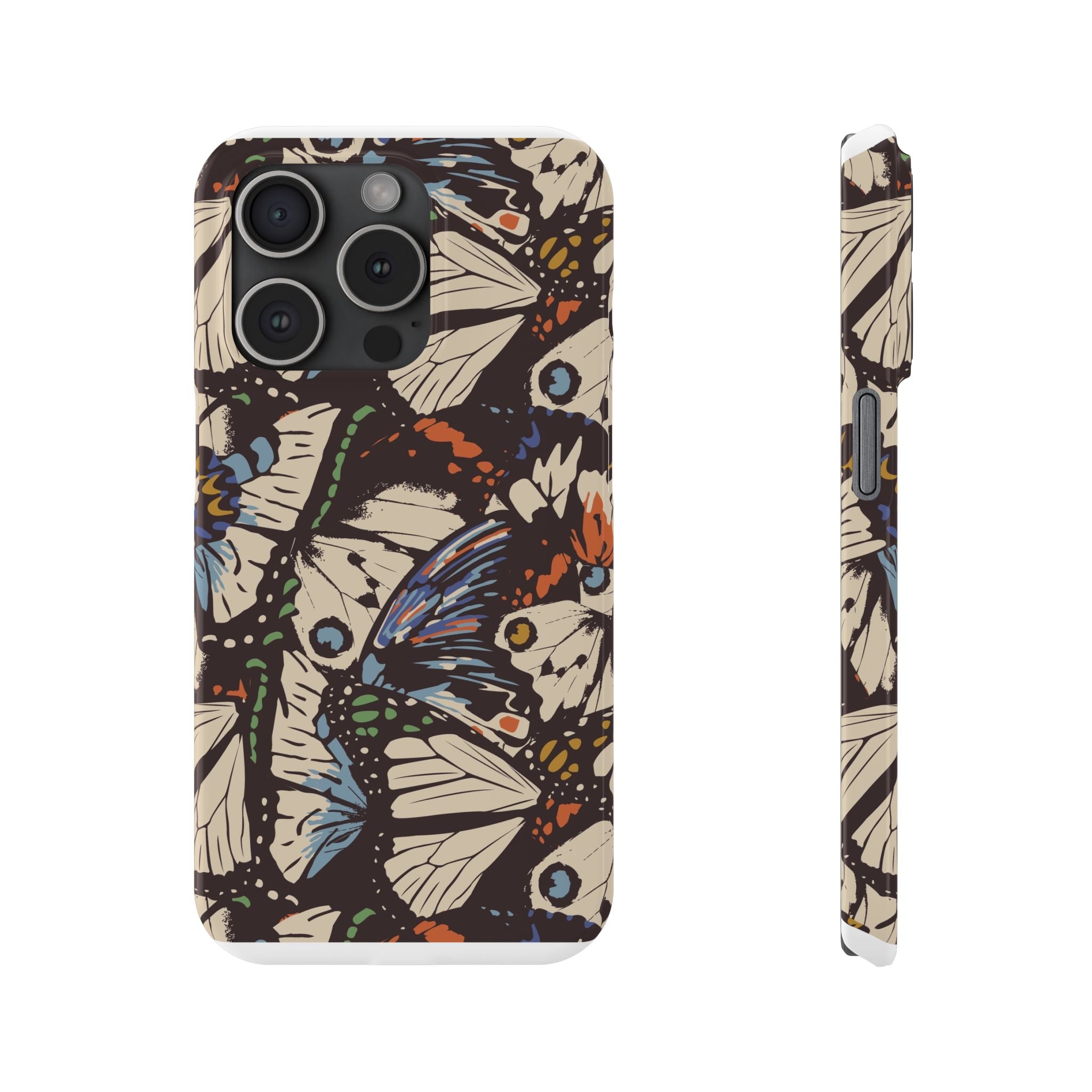Butterfly Slim Phone Cases - Eco-Friendly, Stylish Gift for Nature Lovers, Unique Phone Protector, Birthday Gift, Trendy Design