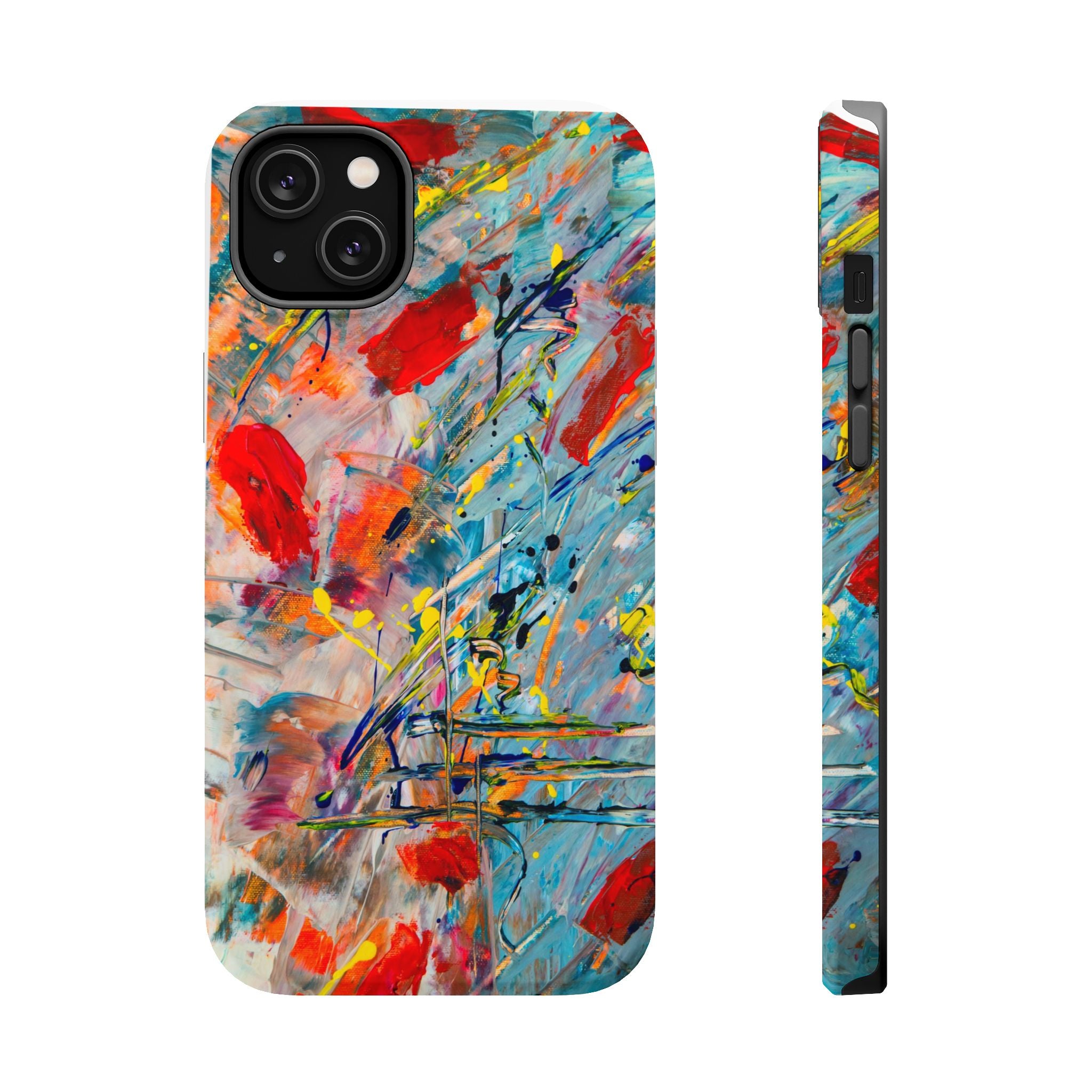 Vibrant Magnetic Phone Cases for Art Lovers, Colorful Phone Protection, Unique Gift for Creatives, Customizable Tech Cases