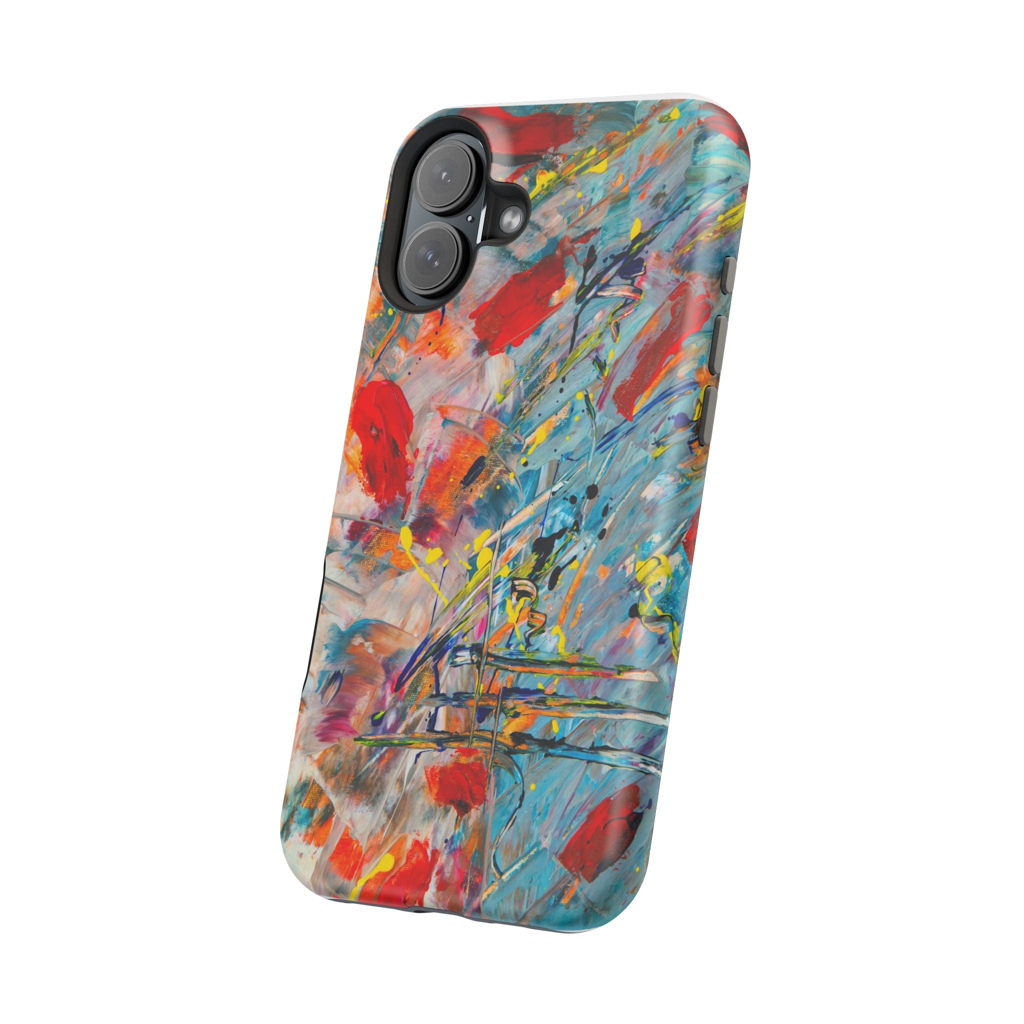 Vibrant Magnetic Phone Cases for Art Lovers, Colorful Phone Protection, Unique Gift for Creatives, Customizable Tech Cases
