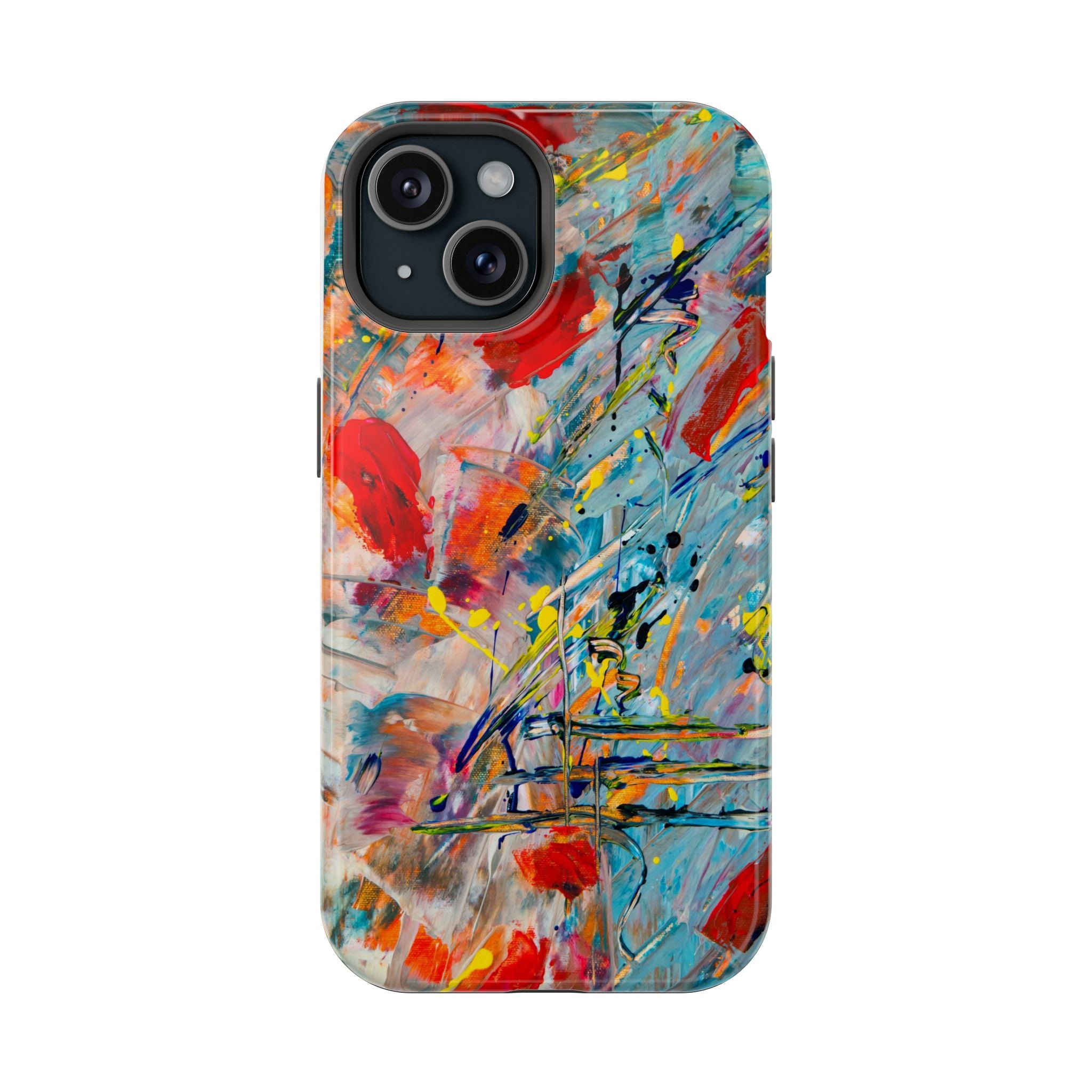 Vibrant Magnetic Phone Cases for Art Lovers, Colorful Phone Protection, Unique Gift for Creatives, Customizable Tech Cases