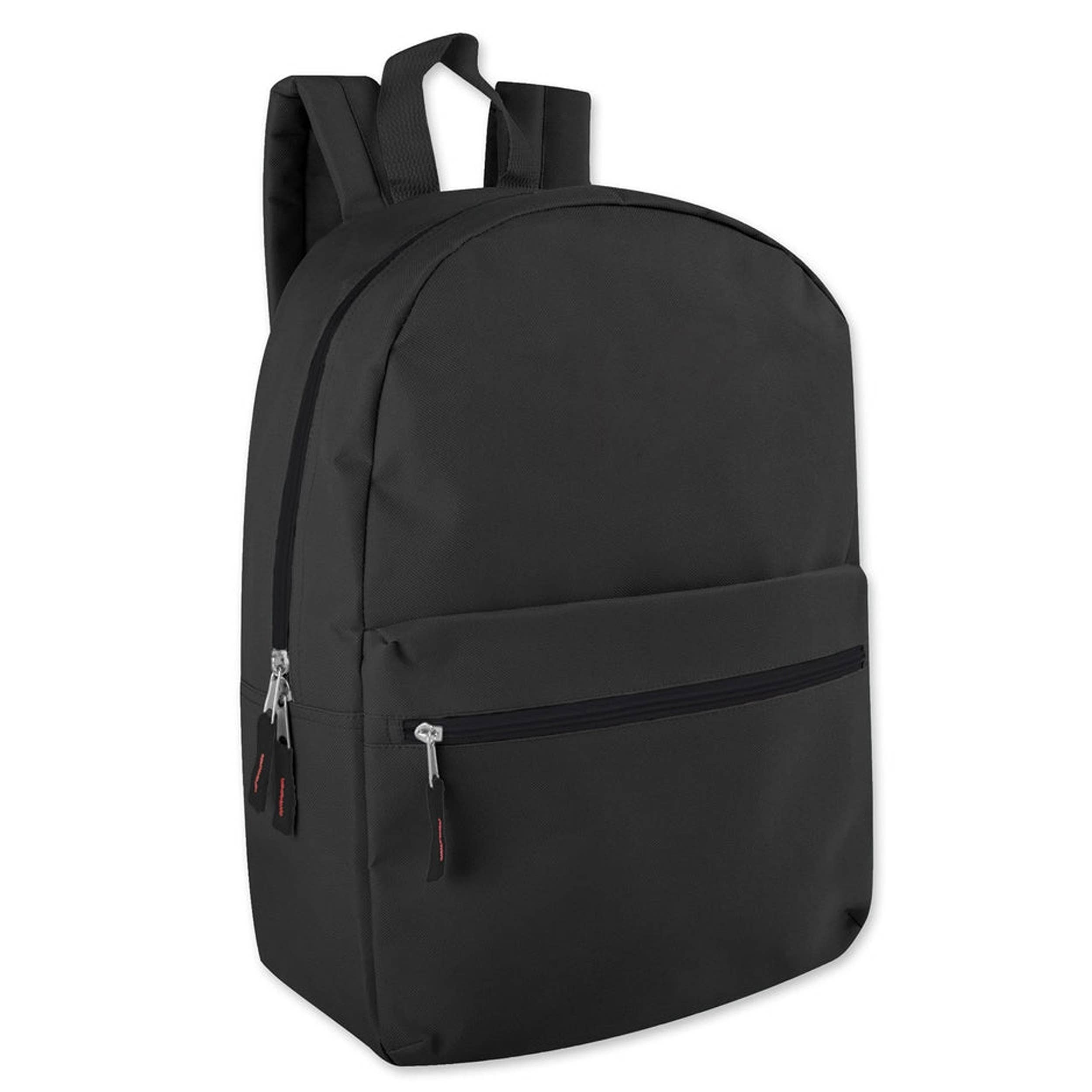 17'' Large Capacity Solid Backpack For Schooling Kids
