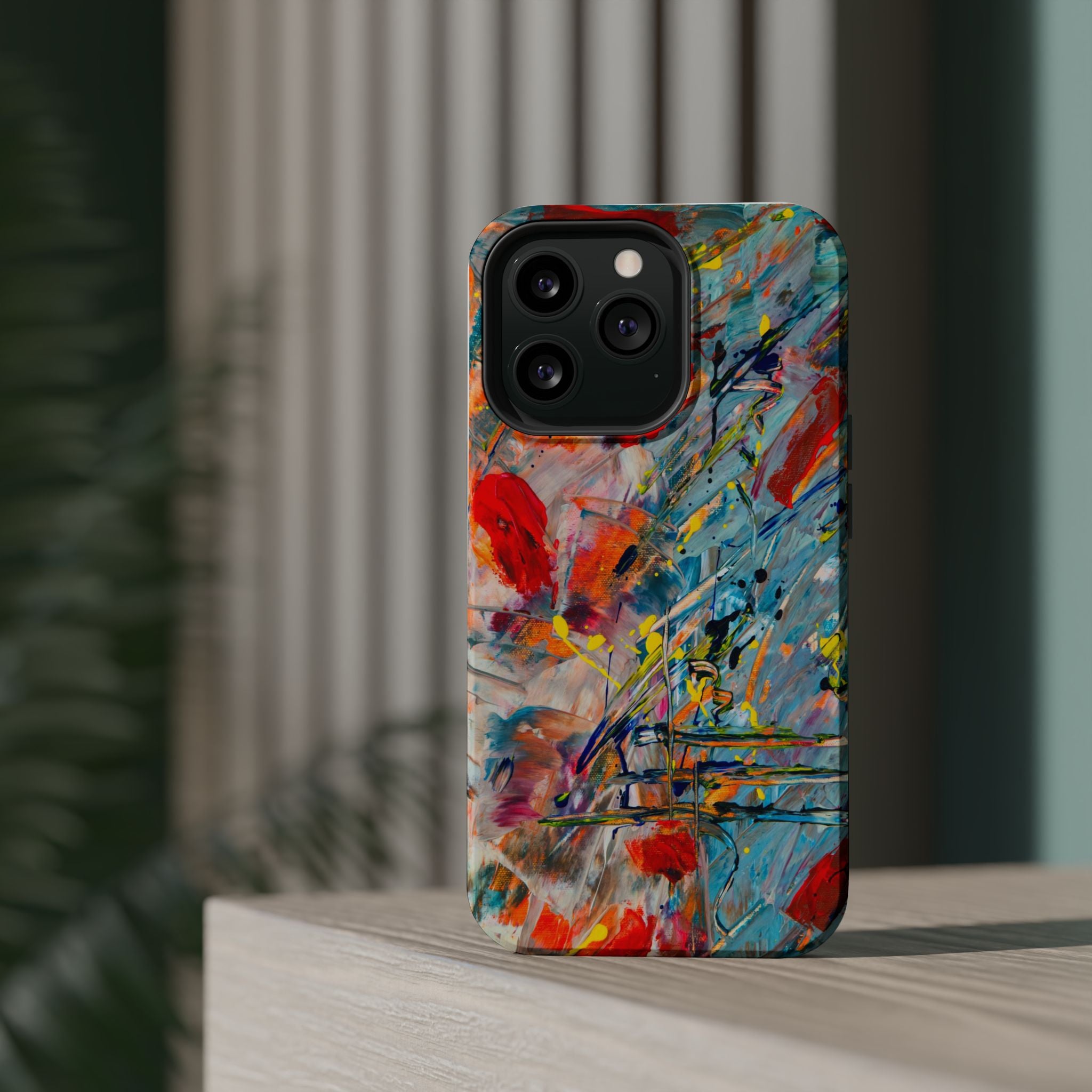 Vibrant Magnetic Phone Cases for Art Lovers, Colorful Phone Protection, Unique Gift for Creatives, Customizable Tech Cases