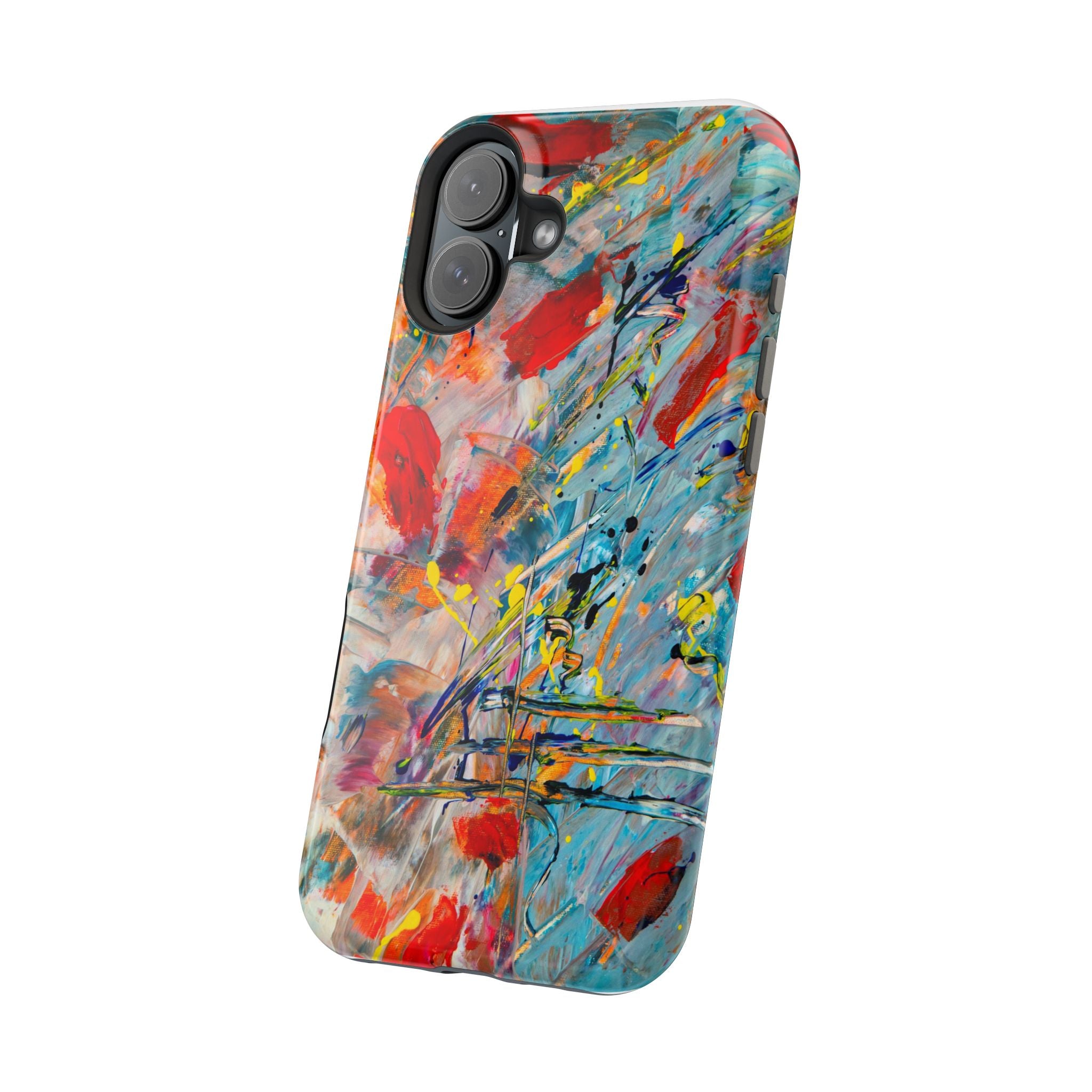 Vibrant Magnetic Phone Cases for Art Lovers, Colorful Phone Protection, Unique Gift for Creatives, Customizable Tech Cases