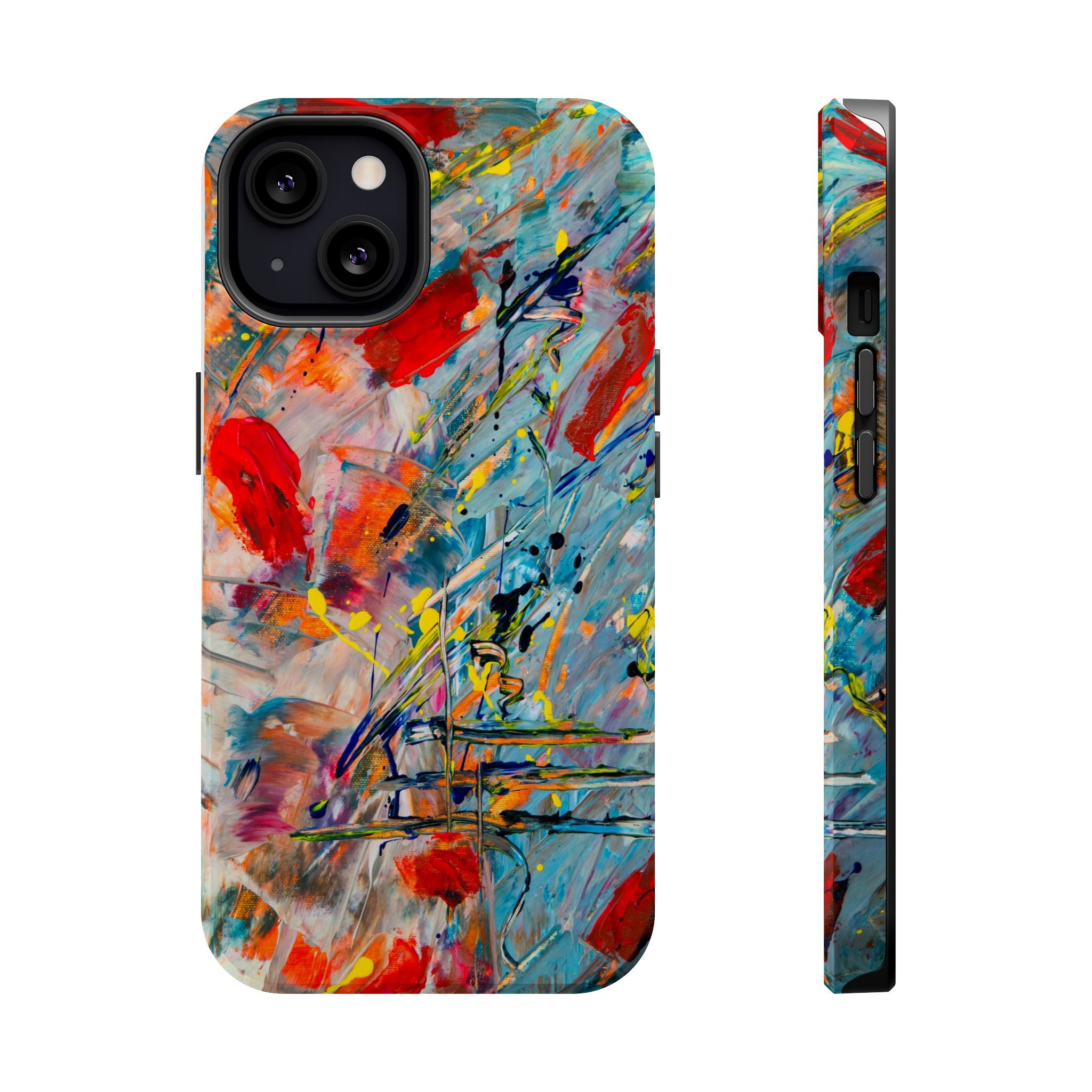Vibrant Magnetic Phone Cases for Art Lovers, Colorful Phone Protection, Unique Gift for Creatives, Customizable Tech Cases