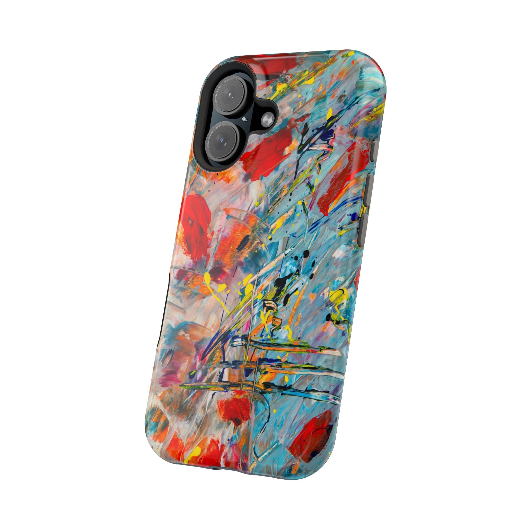 Vibrant Magnetic Phone Cases for Art Lovers, Colorful Phone Protection, Unique Gift for Creatives, Customizable Tech Cases