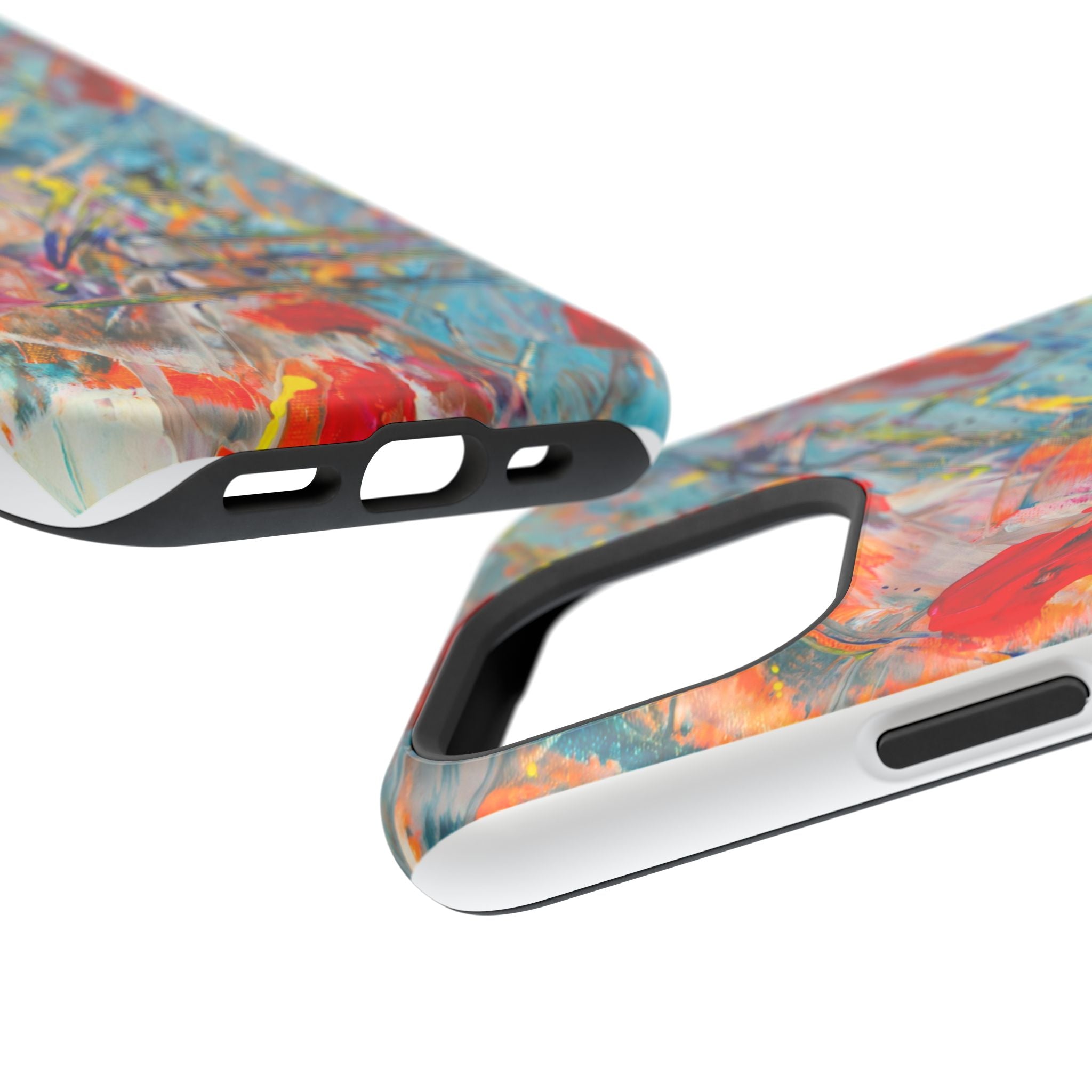Vibrant Magnetic Phone Cases for Art Lovers, Colorful Phone Protection, Unique Gift for Creatives, Customizable Tech Cases